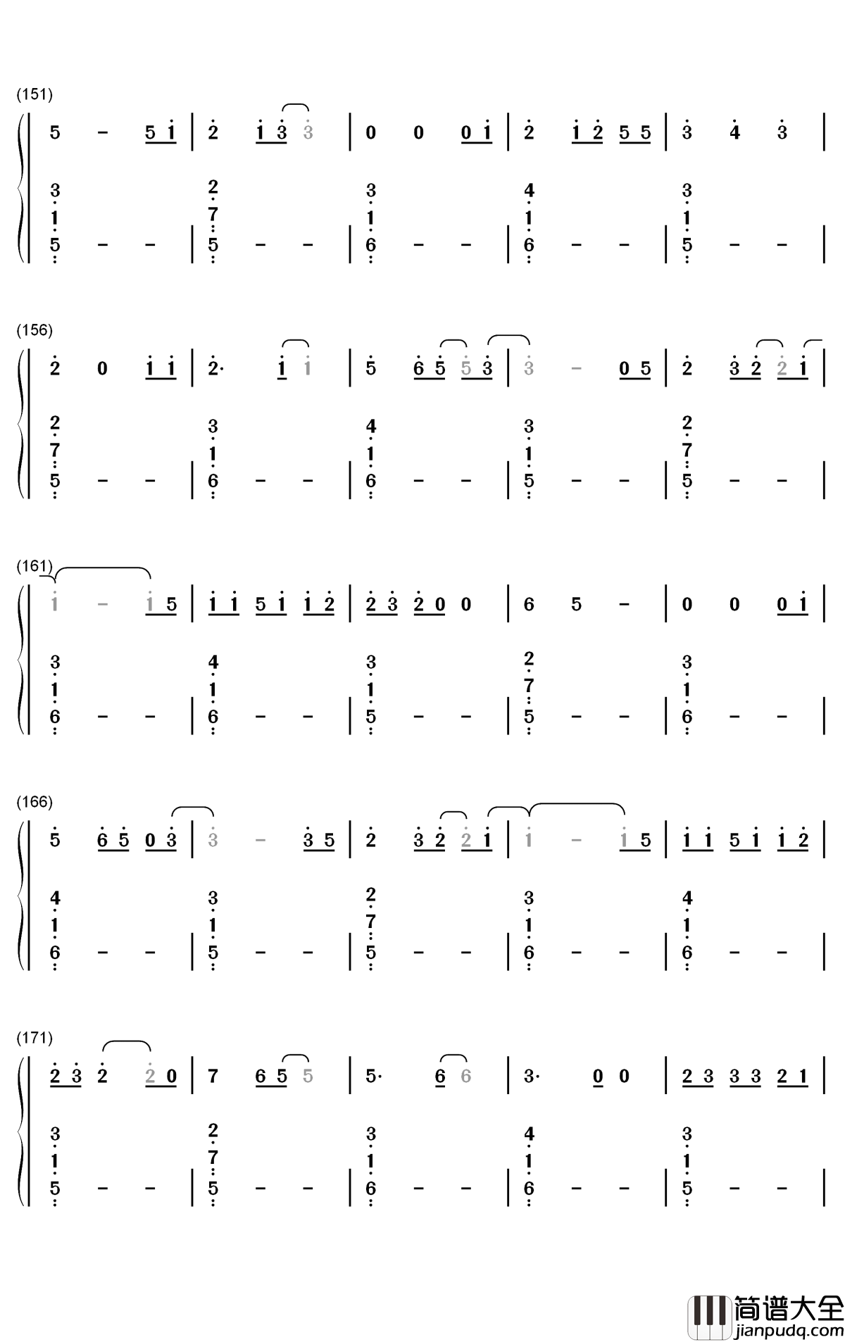 Mikrokosmos钢琴简谱_数字双手_防弹少年团