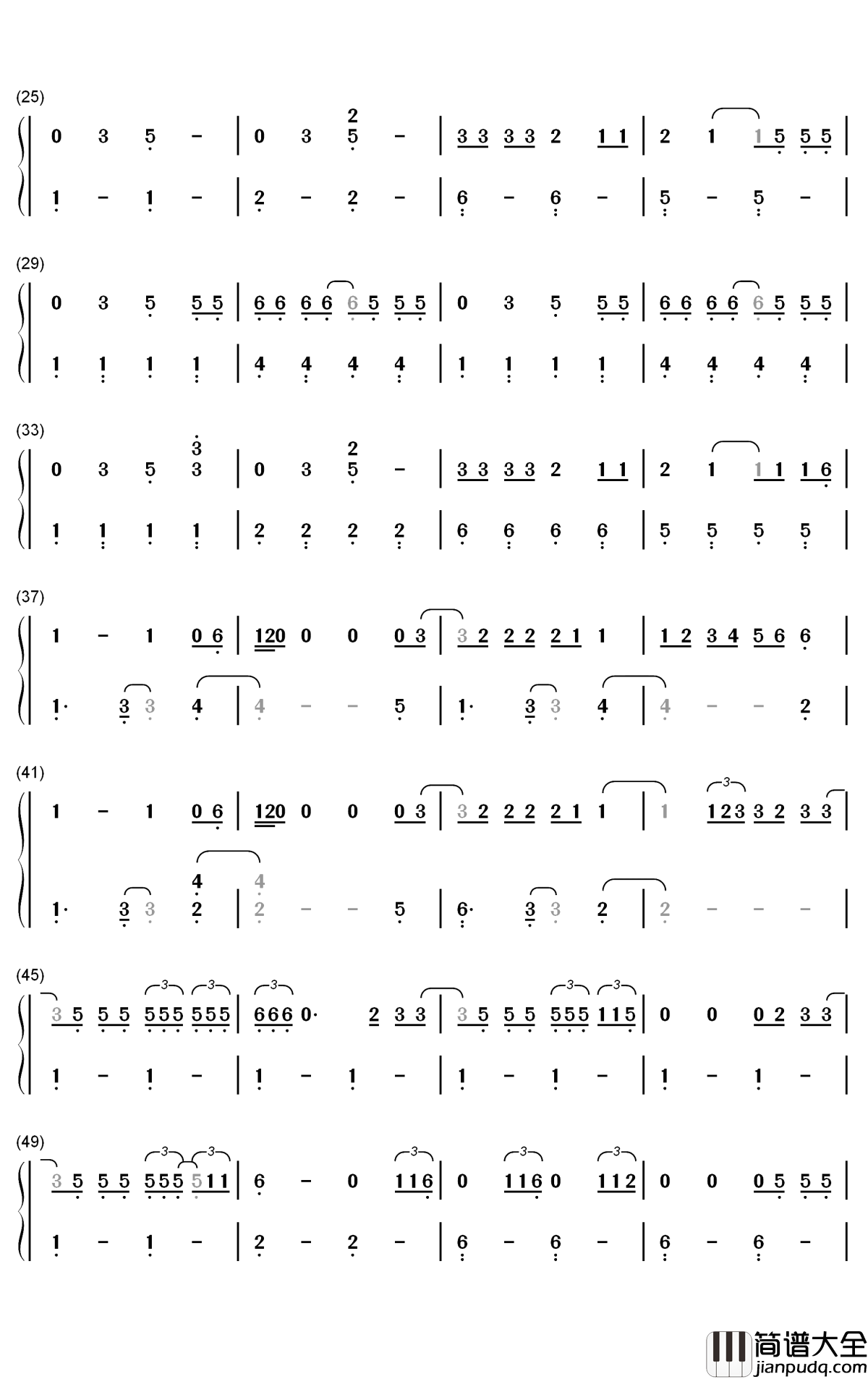 Slow_Dance钢琴简谱_数字双手_AJ_Mitchell_Ava_Max