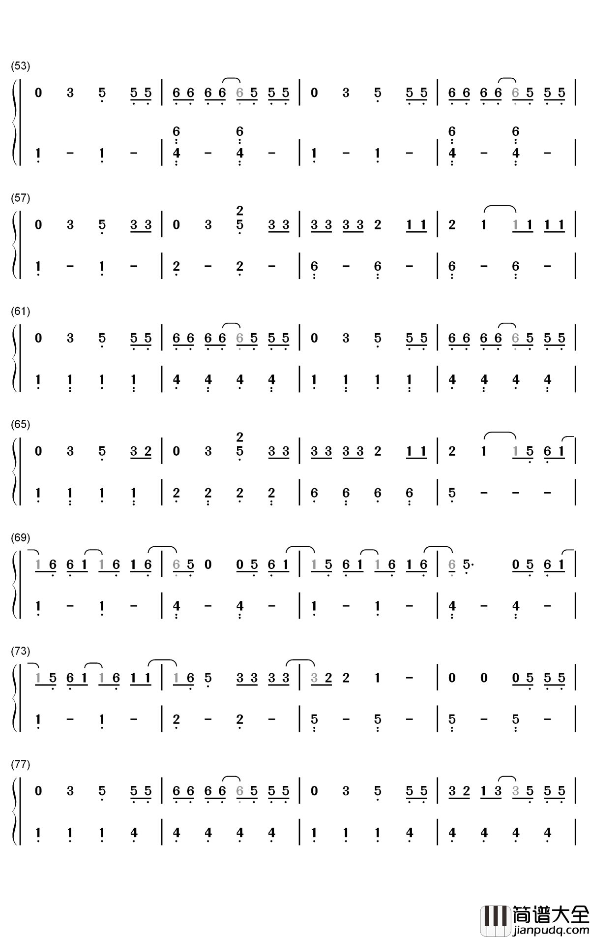 Slow_Dance钢琴简谱_数字双手_AJ_Mitchell_Ava_Max