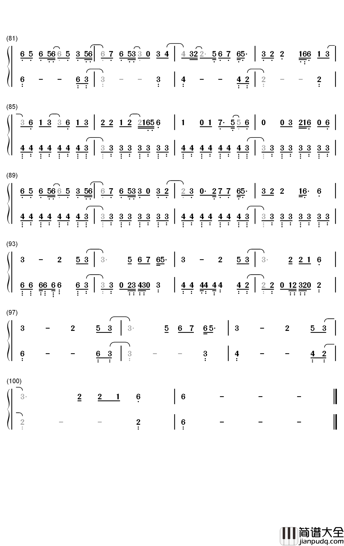 Midnight_Sky钢琴简谱_数字双手_Miley_Cyrus