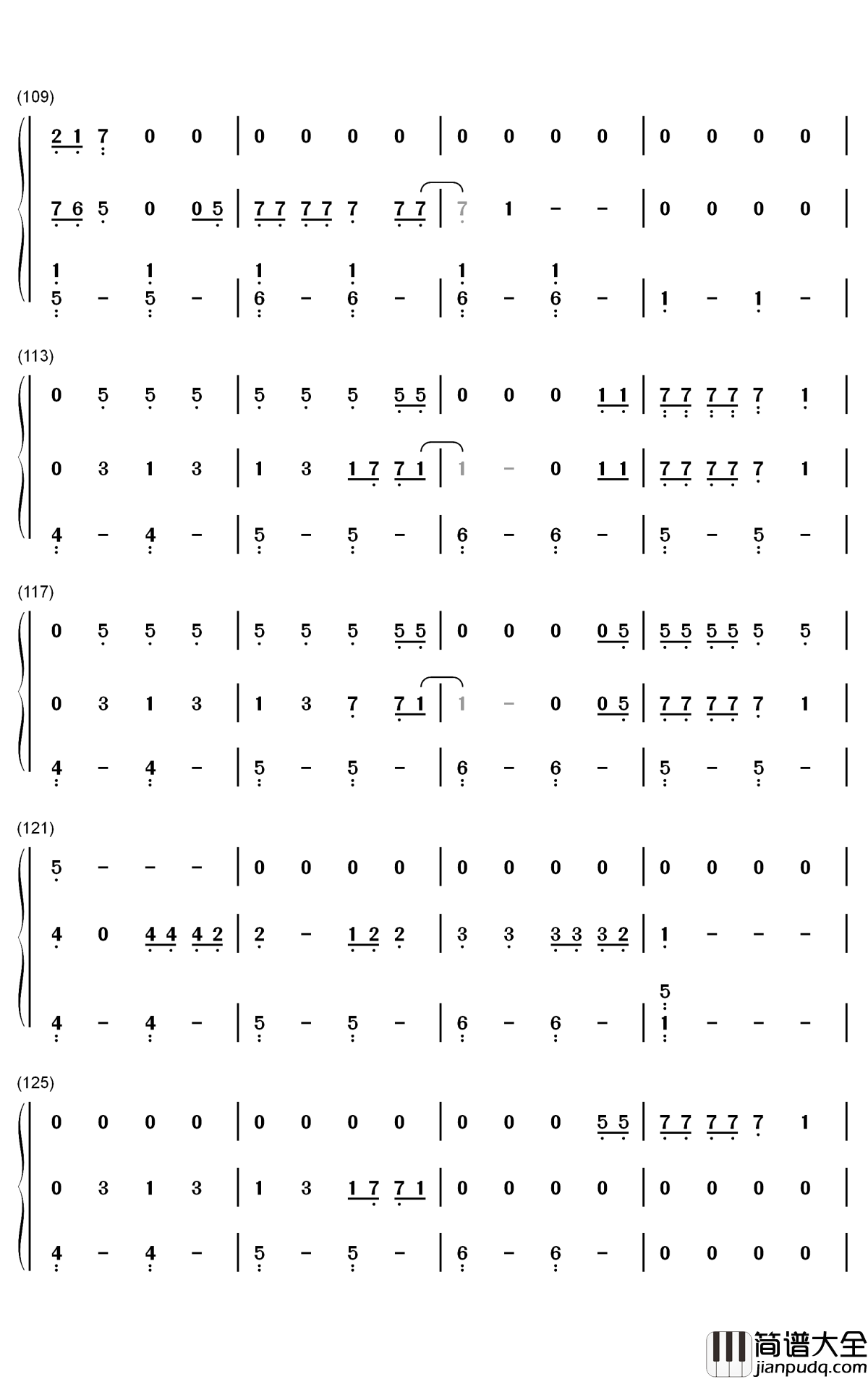 Exile钢琴简谱_数字双手_Taylor_Swift_Bon_Iver