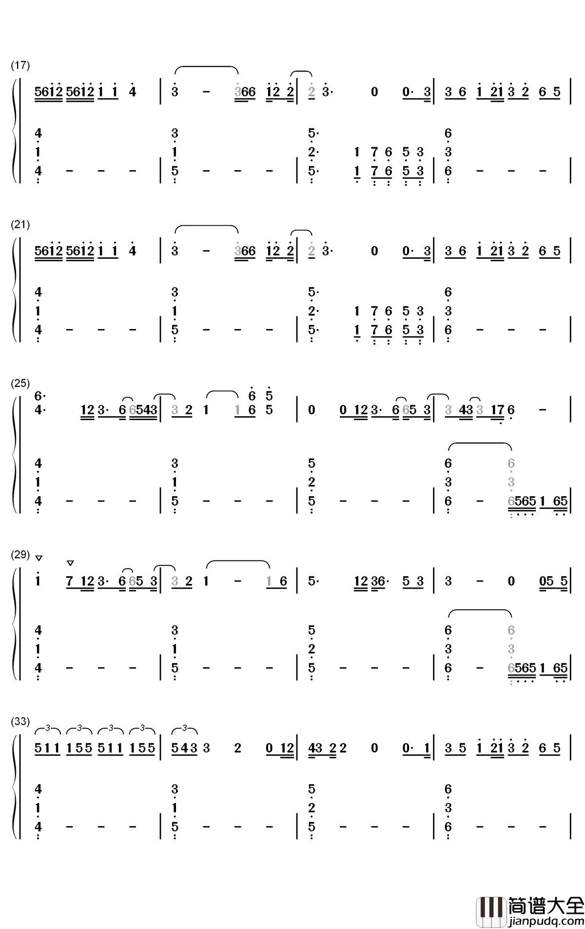 Still_Have_Me钢琴简谱_数字双手_Demi_Lovato