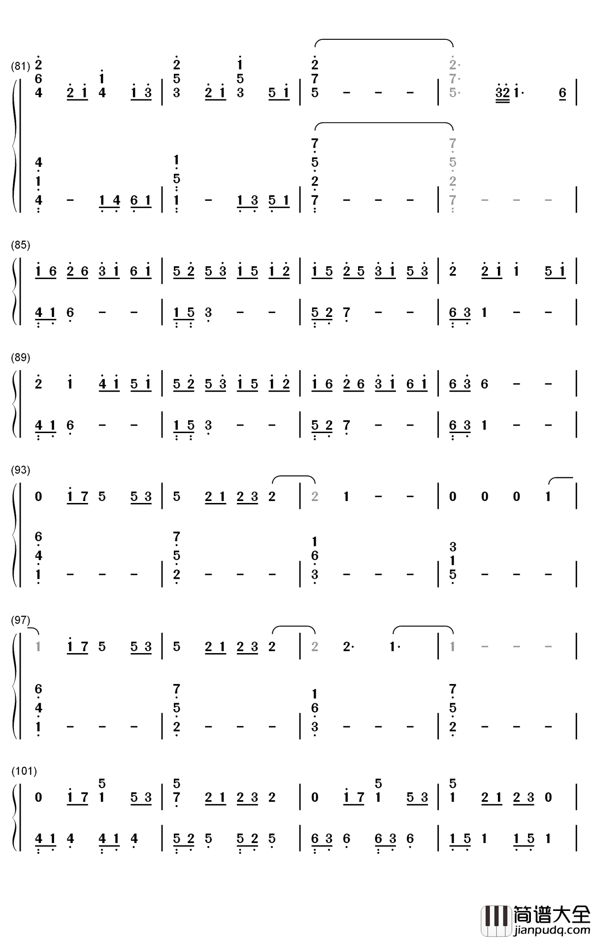 In_Your_Arms钢琴简谱_数字双手_Illenium_X_Ambassadors