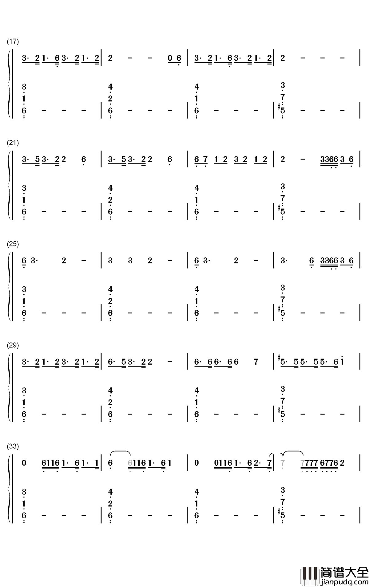 Monster钢琴简谱_数字双手_Red_Velvet_Irene_Seulgi