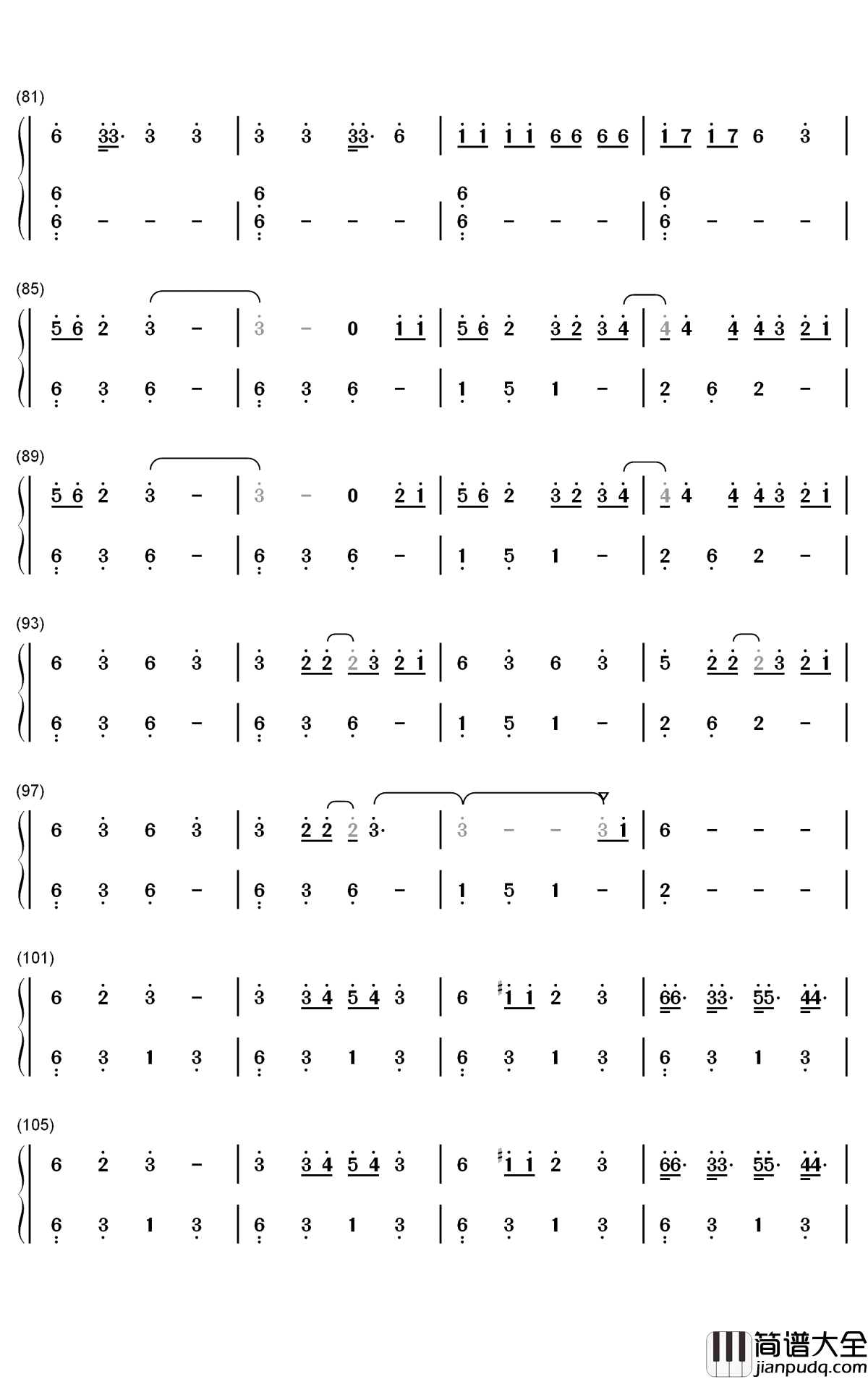 Pretty_Savage钢琴简谱_数字双手_Blackpink