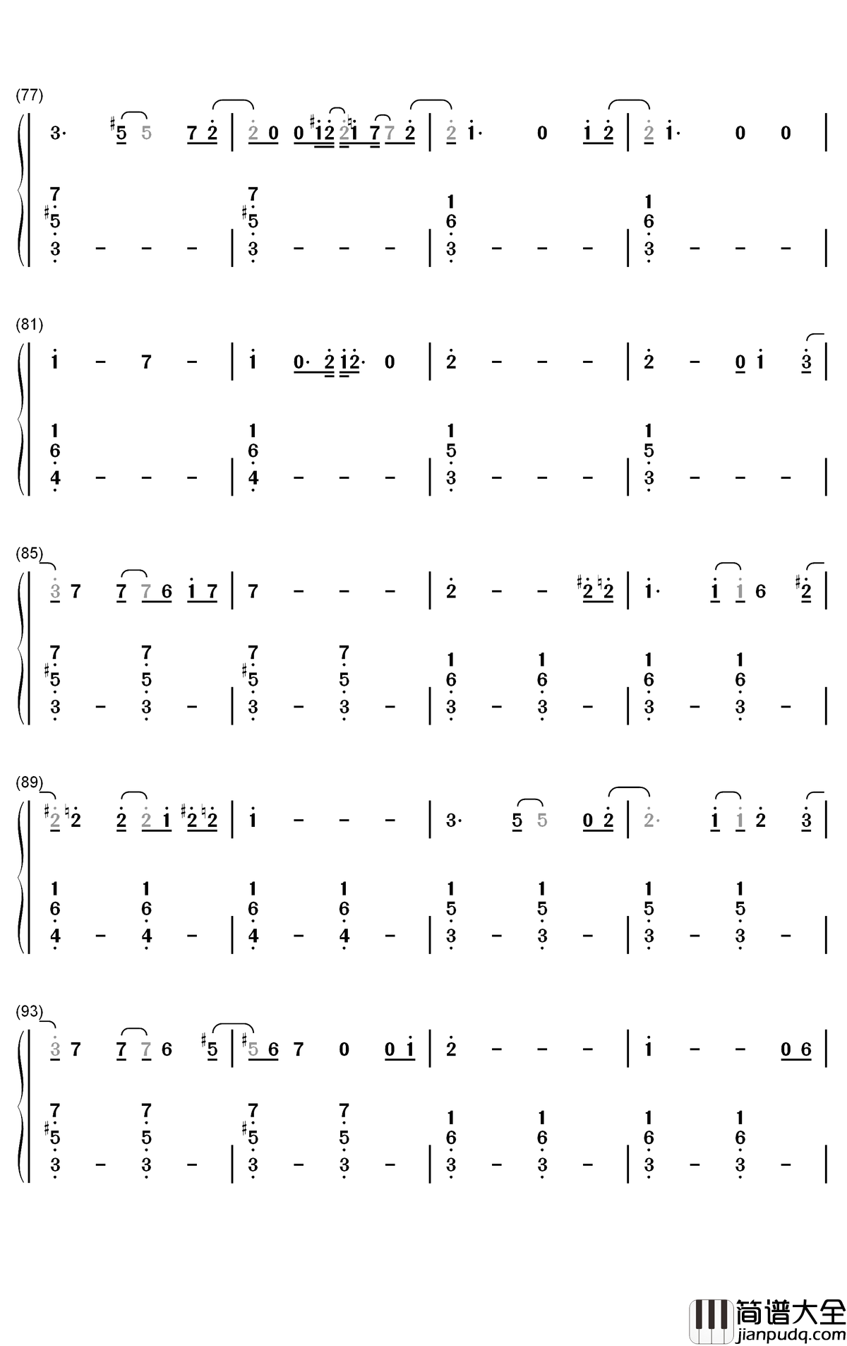 The_Game_Is_Over钢琴简谱_数字双手_Evanescence