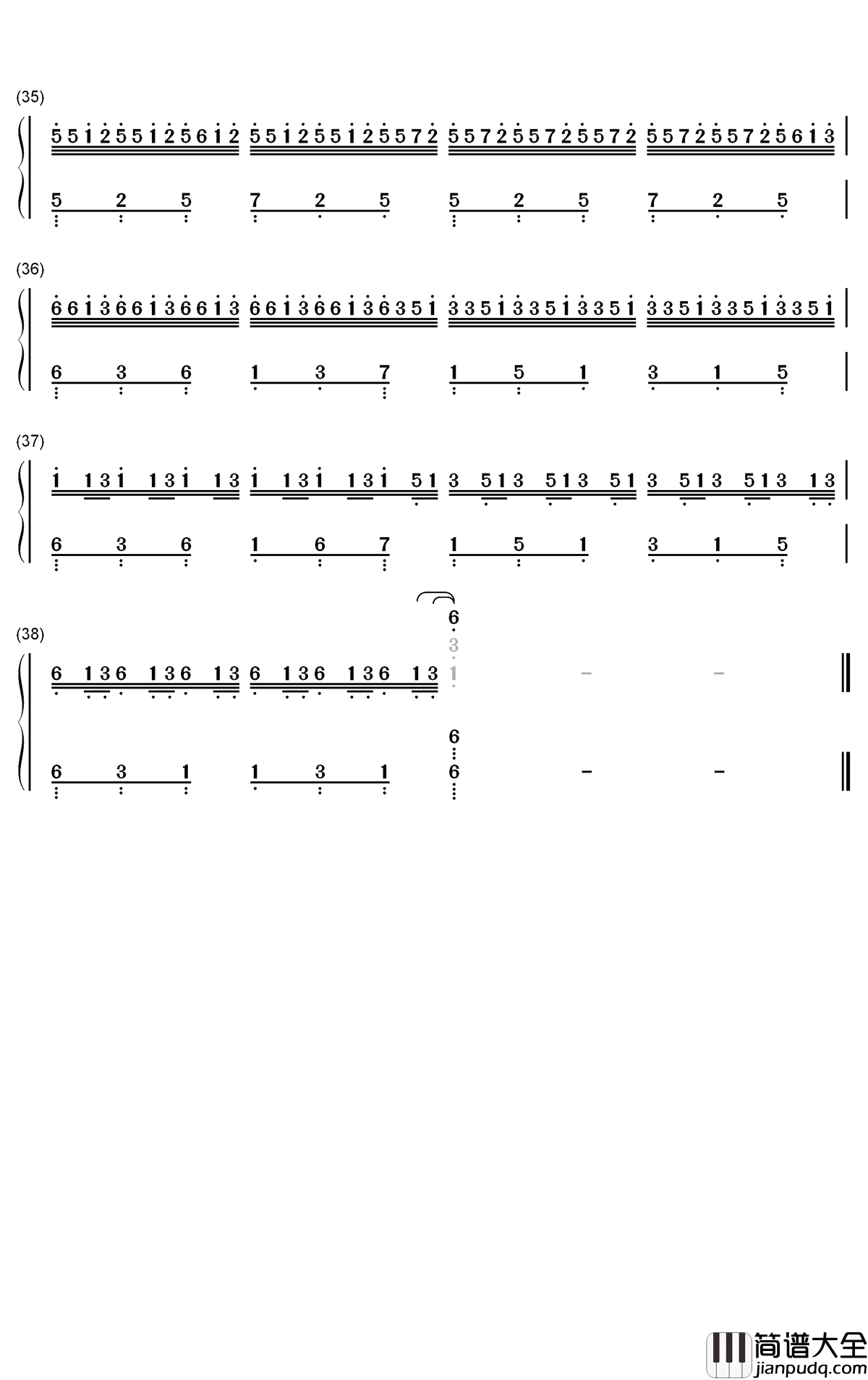 Tema_de_Sira钢琴简谱_数字双手_Cesar_Benito