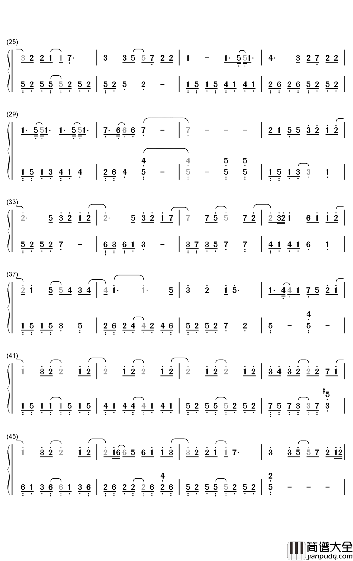 Like_A_Breeze钢琴简谱_数字双手_谭松韵