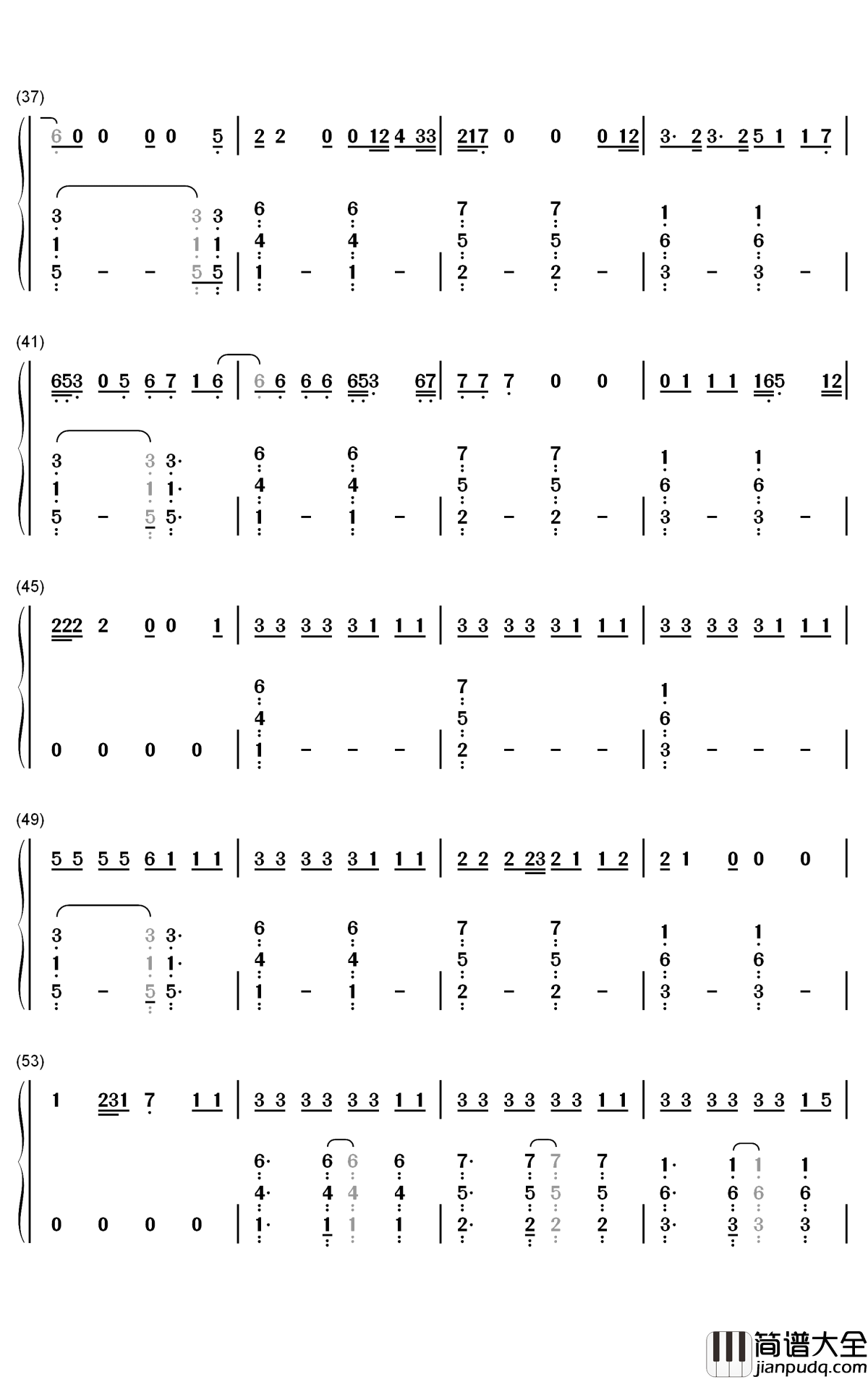 Funny钢琴简谱_数字双手_Zedd_Jasmine_Thompson