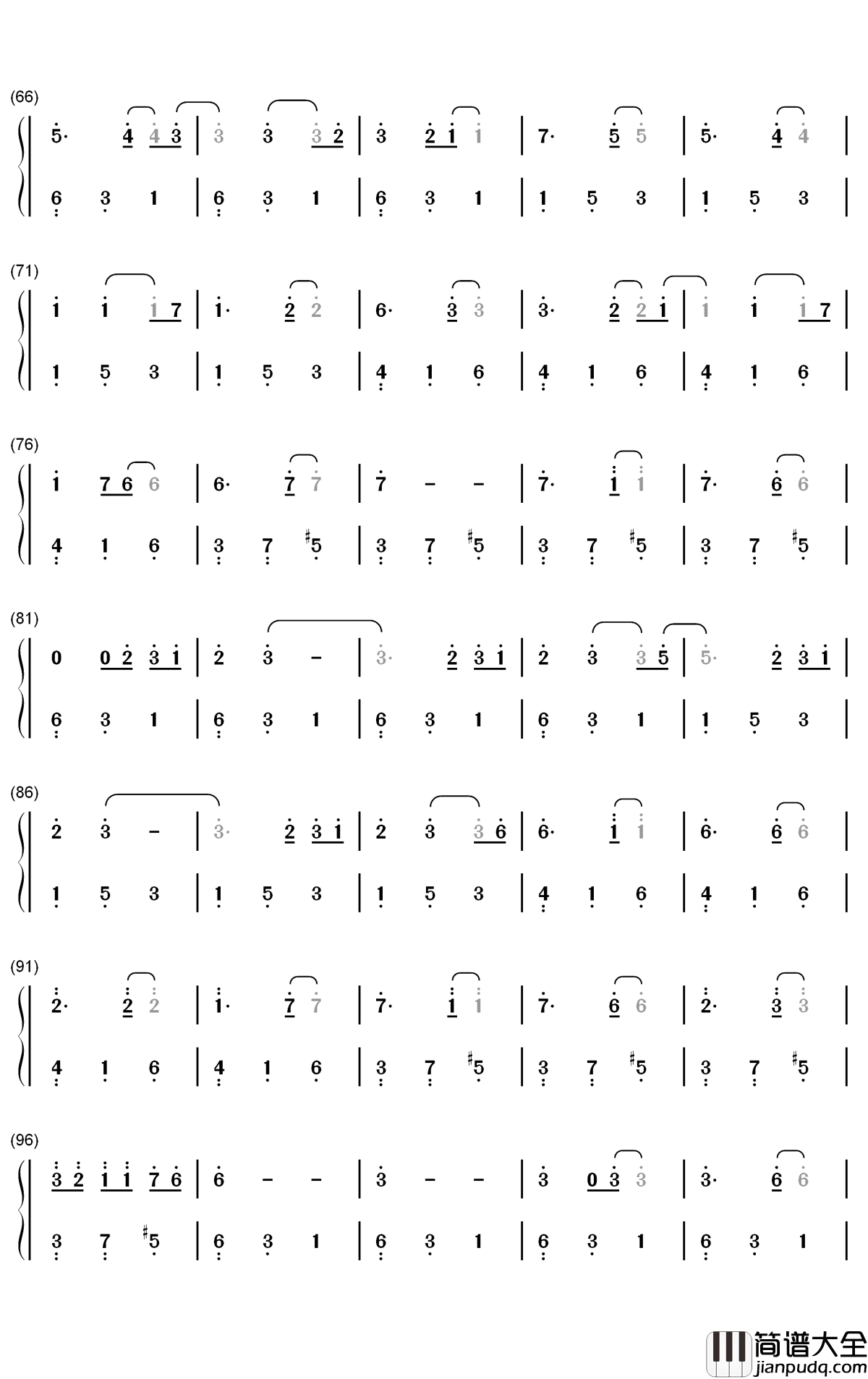 Fallin钢琴简谱_数字双手_Why_Don't_We