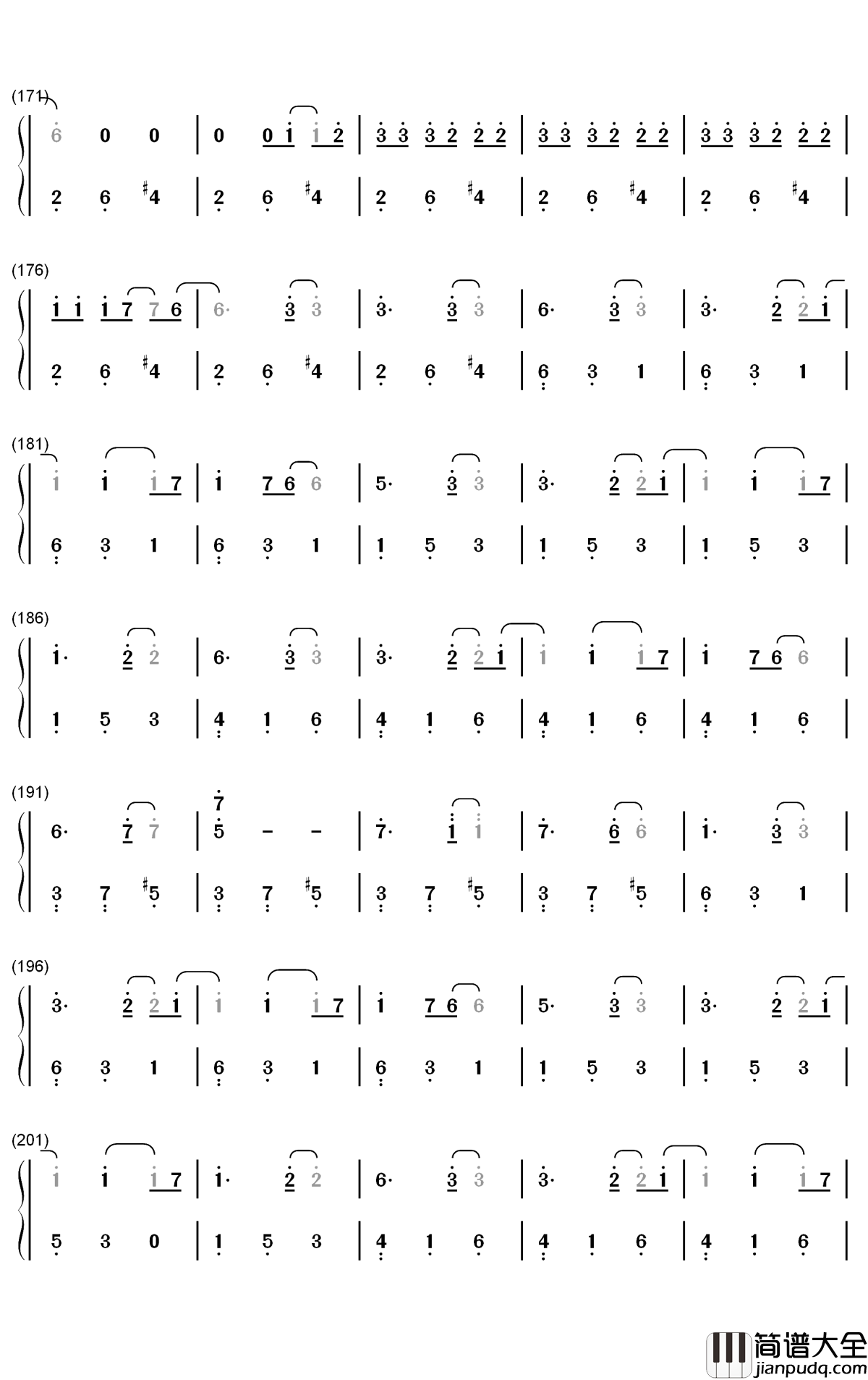 Fallin钢琴简谱_数字双手_Why_Don't_We