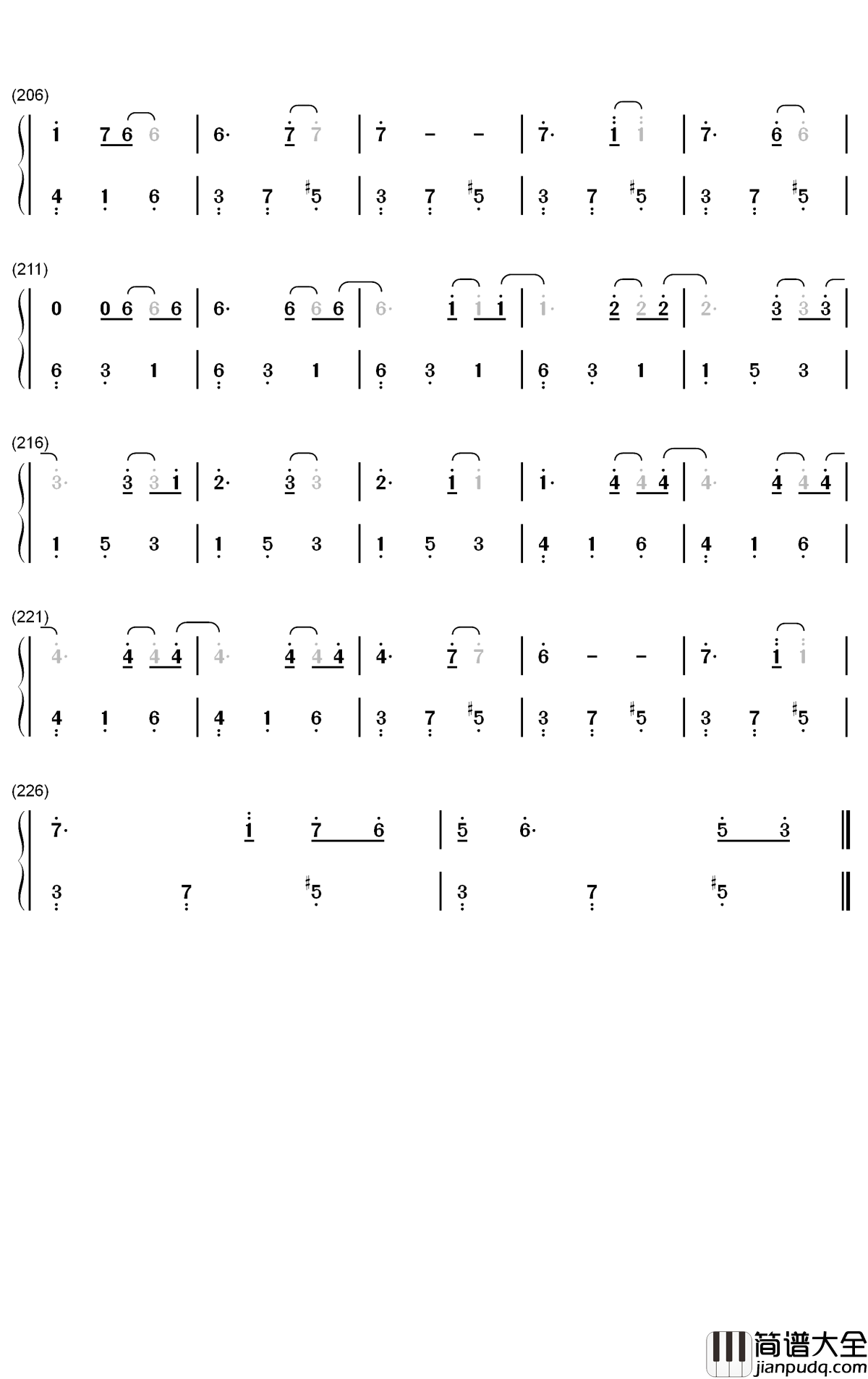 Fallin钢琴简谱_数字双手_Why_Don't_We