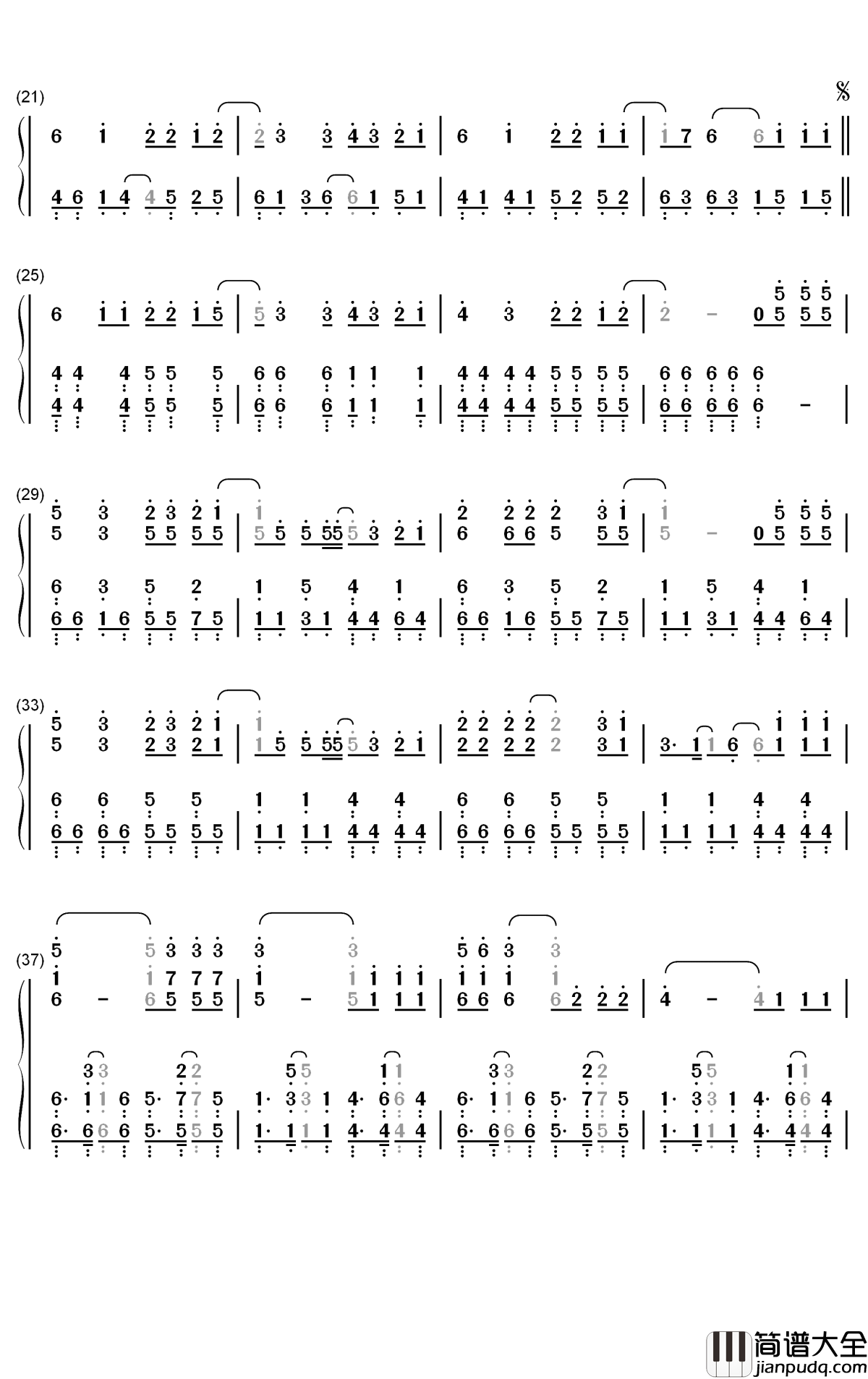 Lovesick_Girls钢琴简谱_数字双手_Blackpink