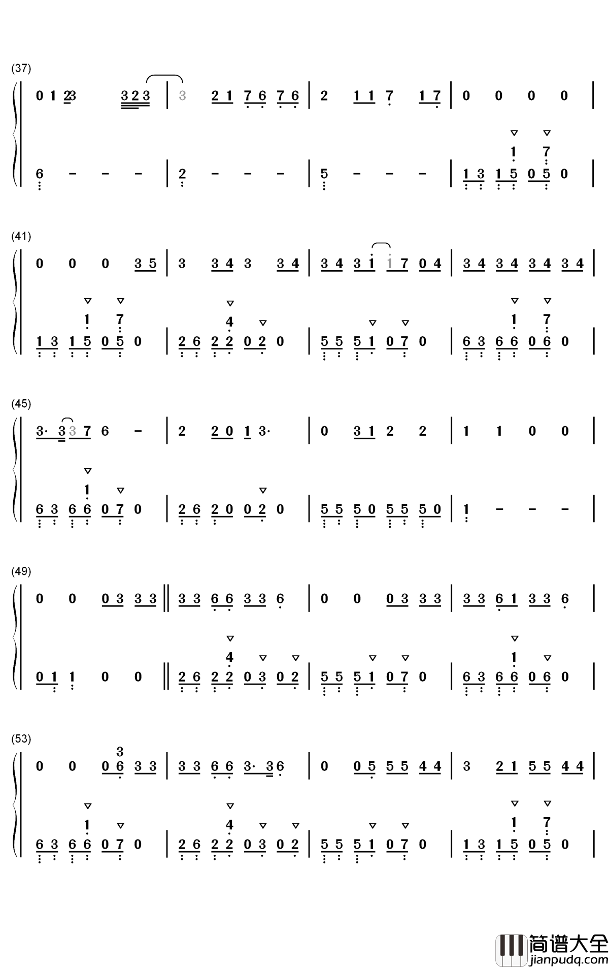 Lets_Fall_in_Love_for_the_Night钢琴简谱_数字双手_Finneas
