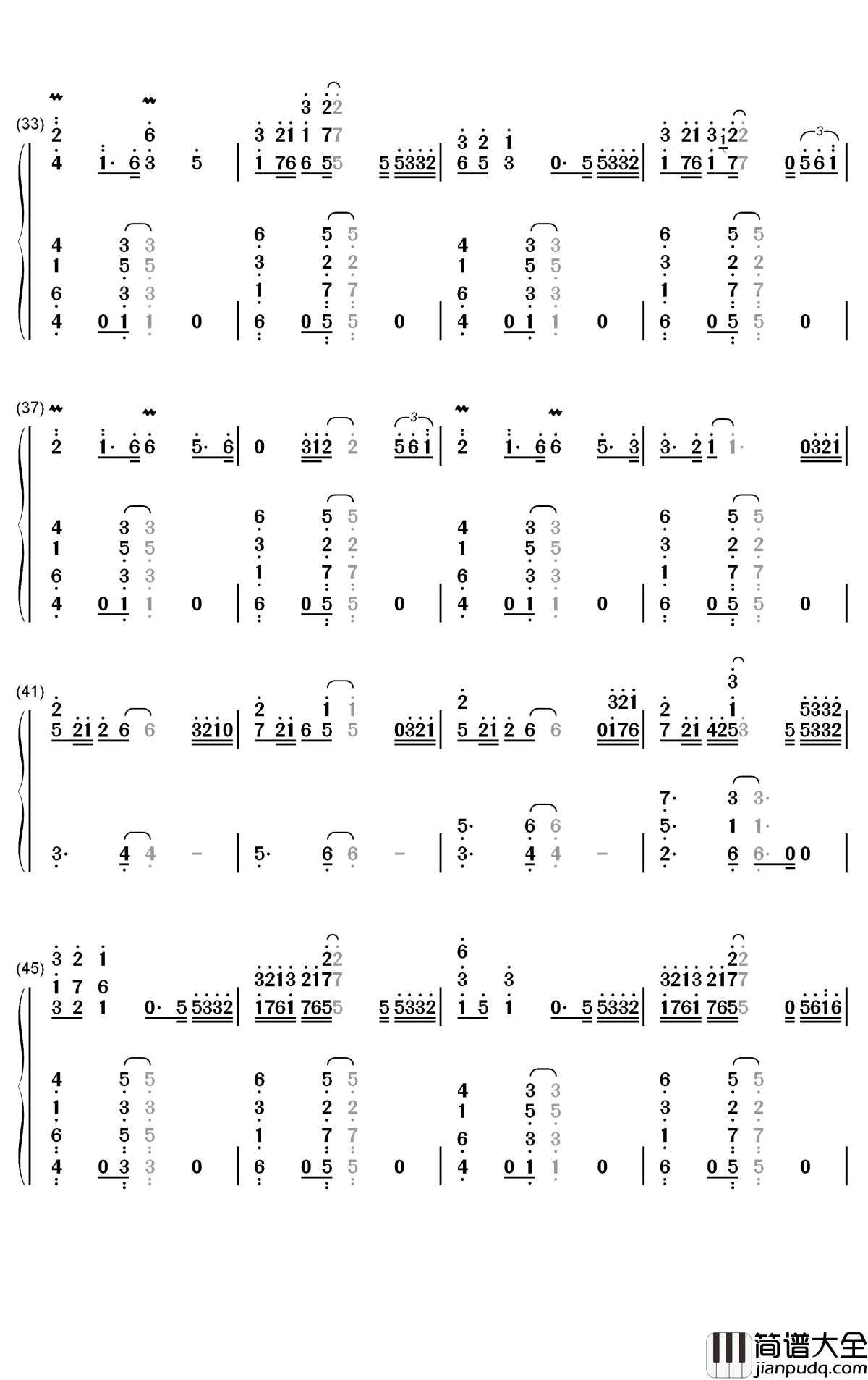 This_City钢琴简谱_数字双手_Sam_Fischer