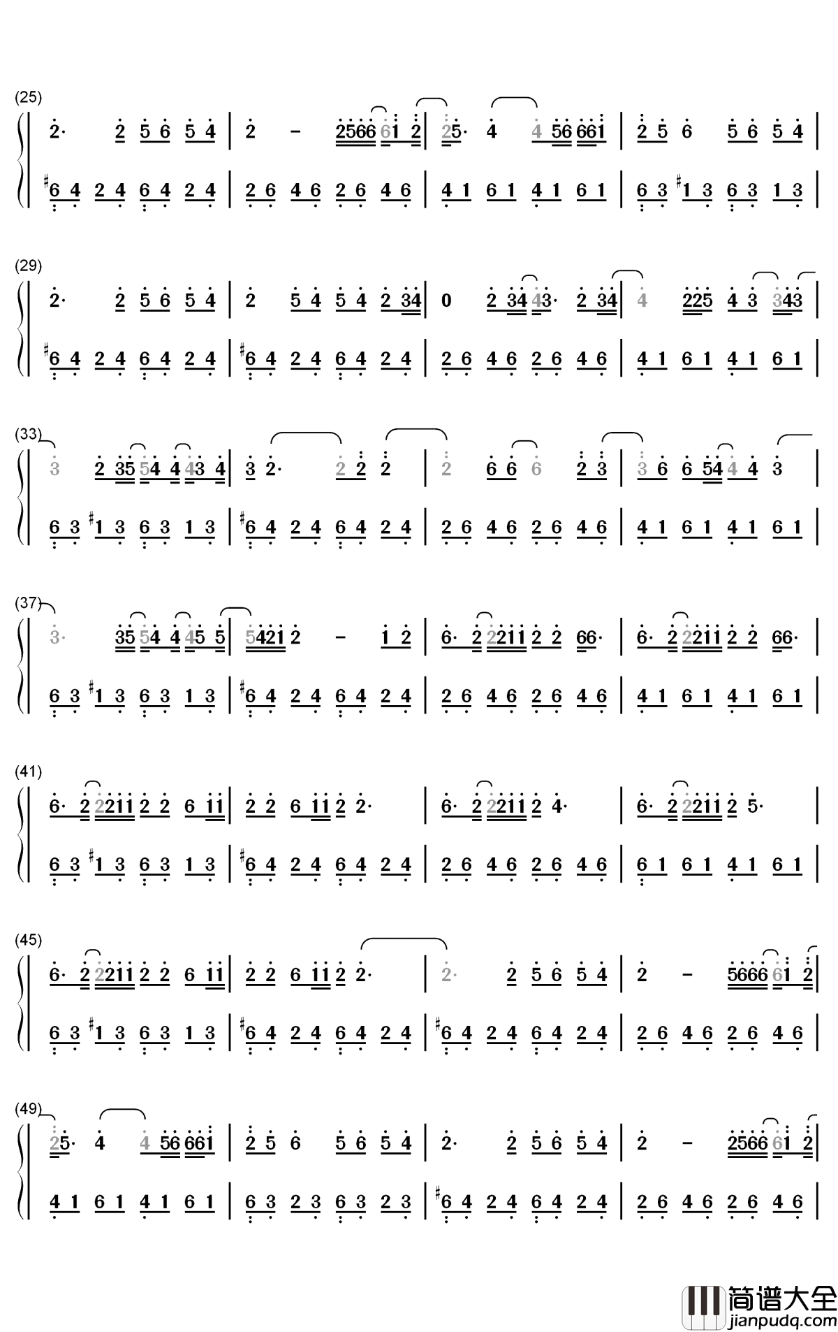 Diamonds钢琴简谱_数字双手_Sam_Smith