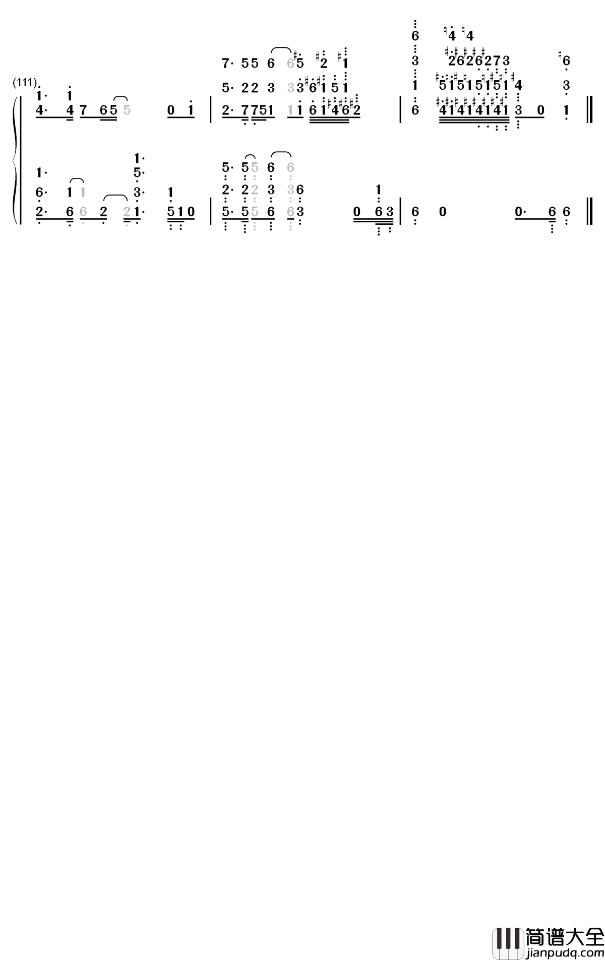 感電钢琴简谱_数字双手_米津玄师
