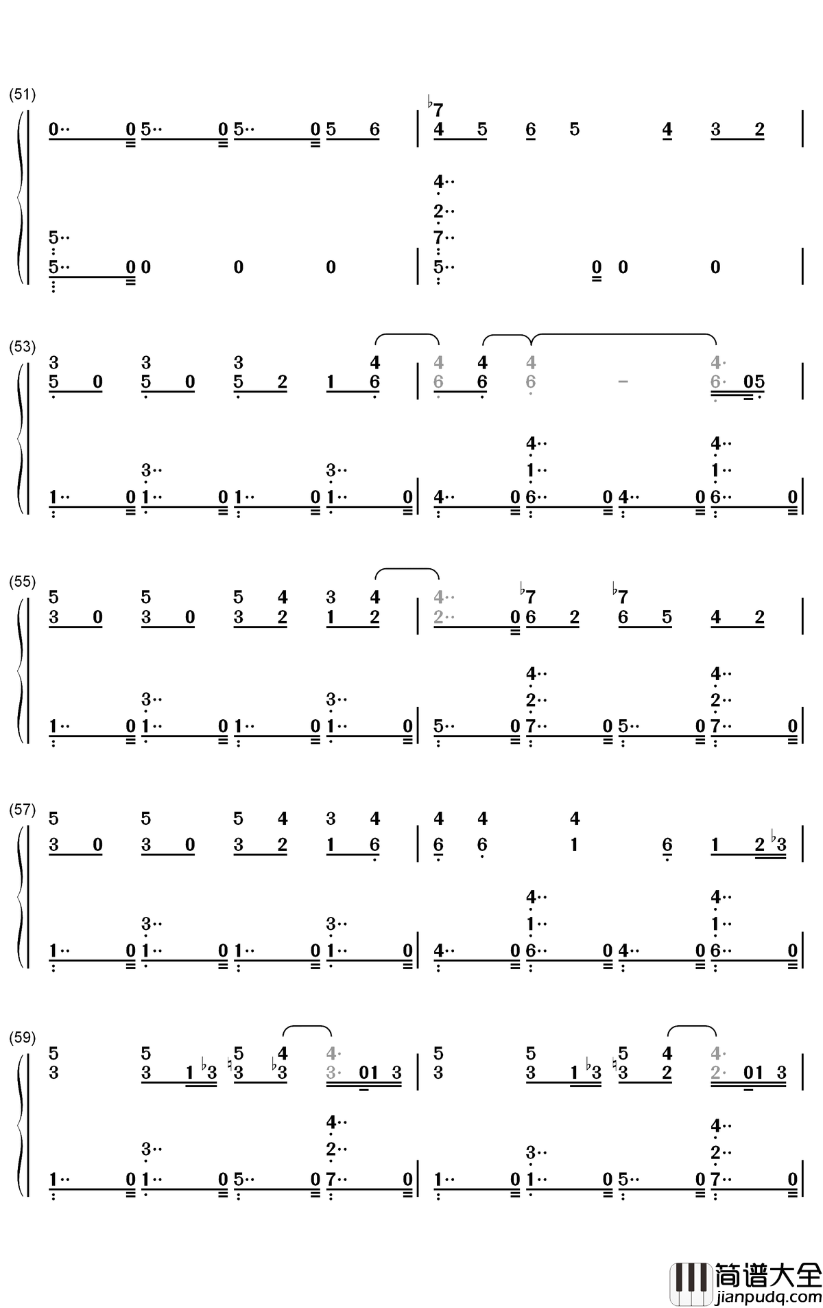 猫之步态舞钢琴简谱_数字双手_戴维·赫勒韦尔