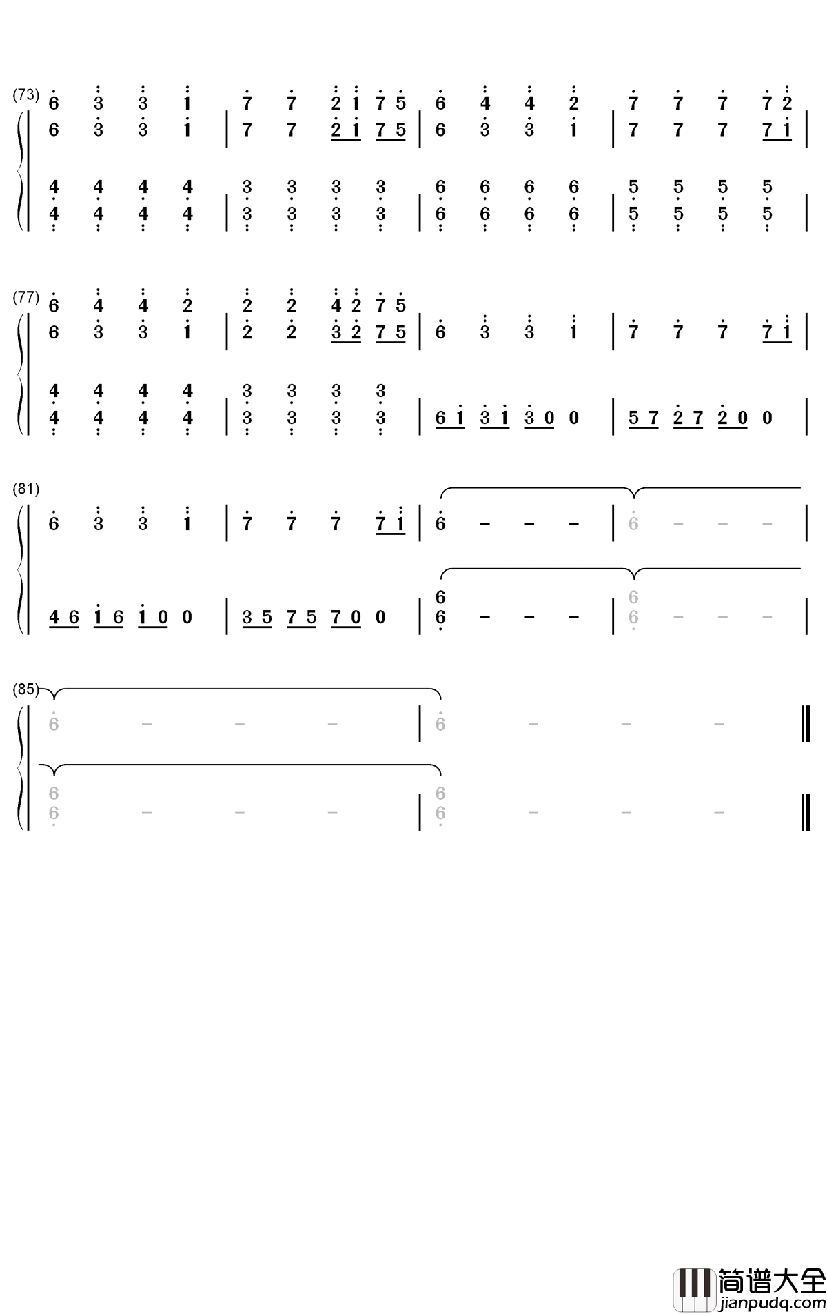 In_The_End钢琴简谱_数字双手_Tommee_Profitt_Fleurie_Jung_Youth