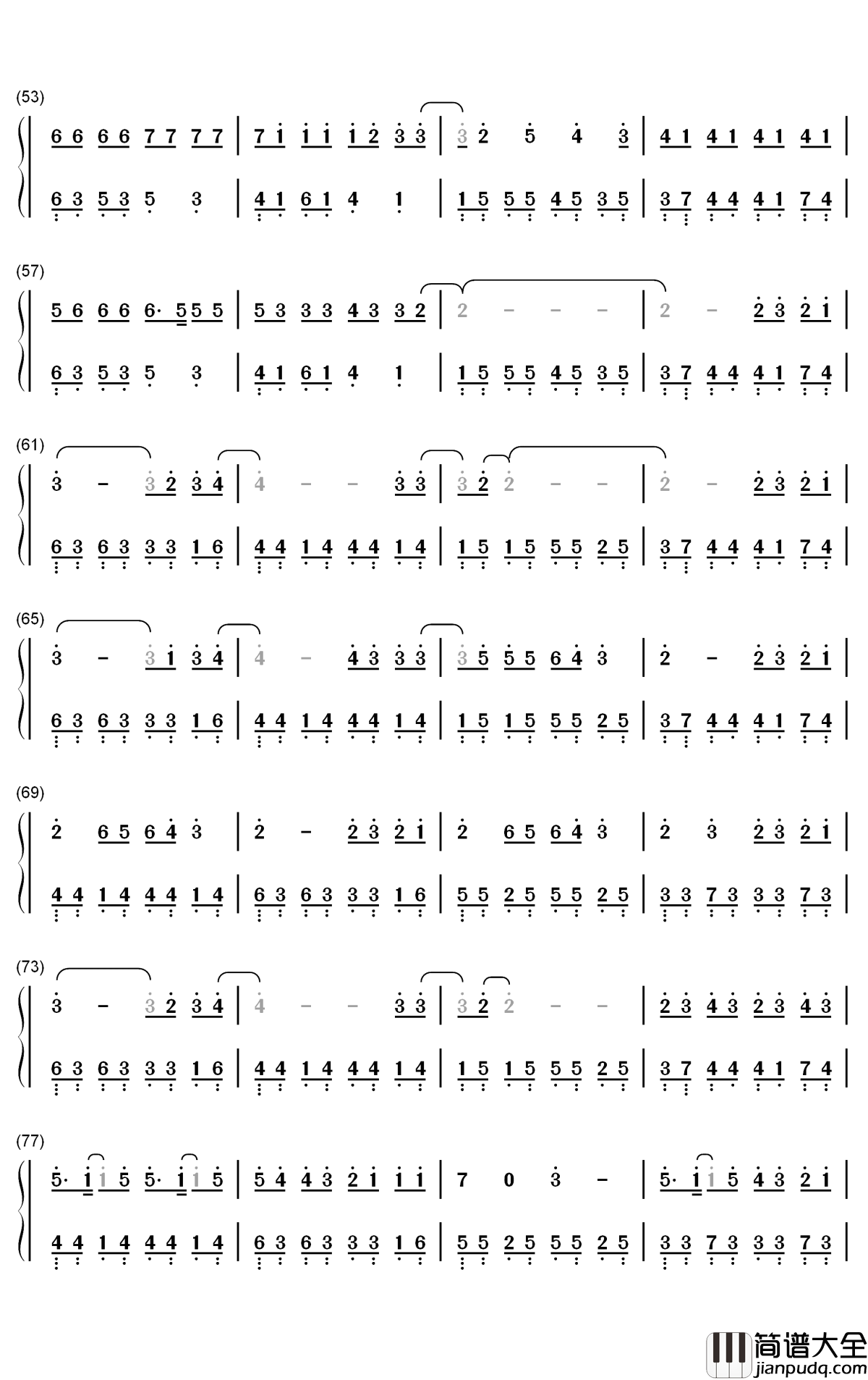 Control钢琴简谱_数字双手_Zoe_Wees