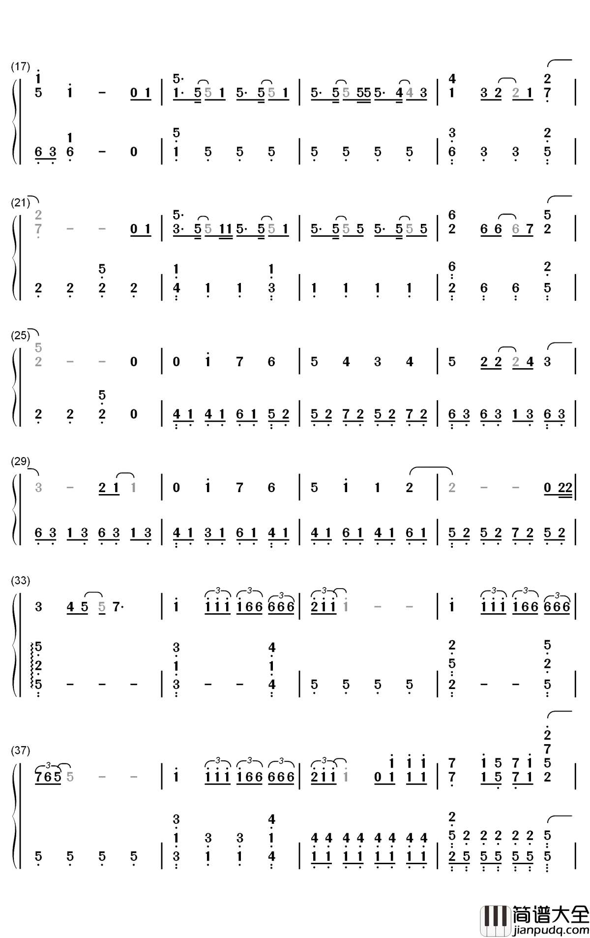 Hope钢琴简谱_数字双手_安室奈美惠