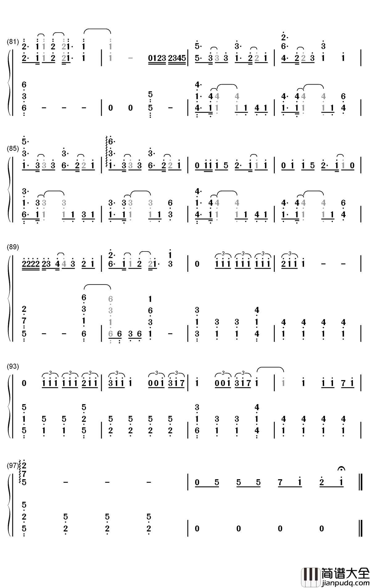 Hope钢琴简谱_数字双手_安室奈美惠
