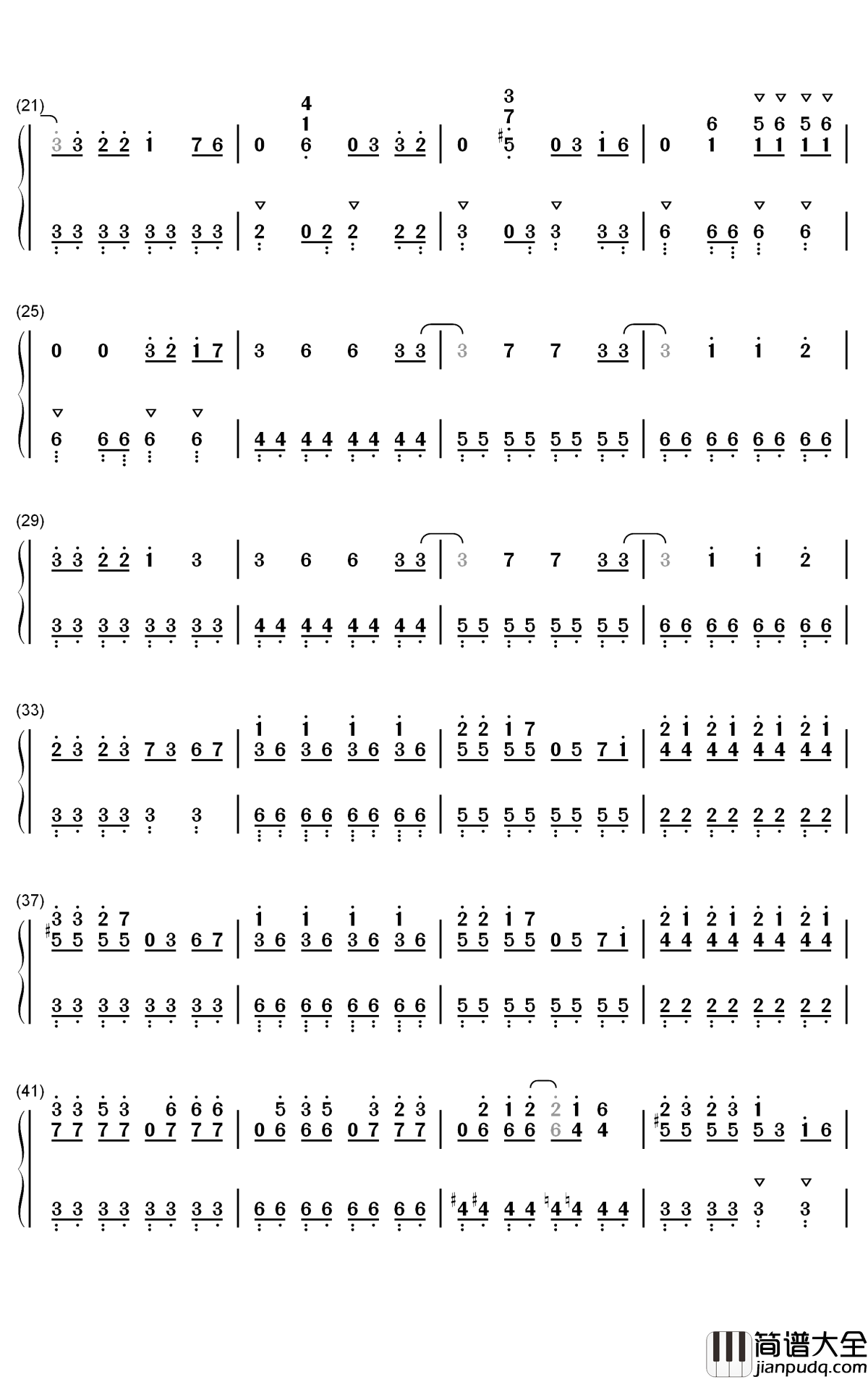 伤心的人别听慢歌钢琴简谱_数字双手_五月天