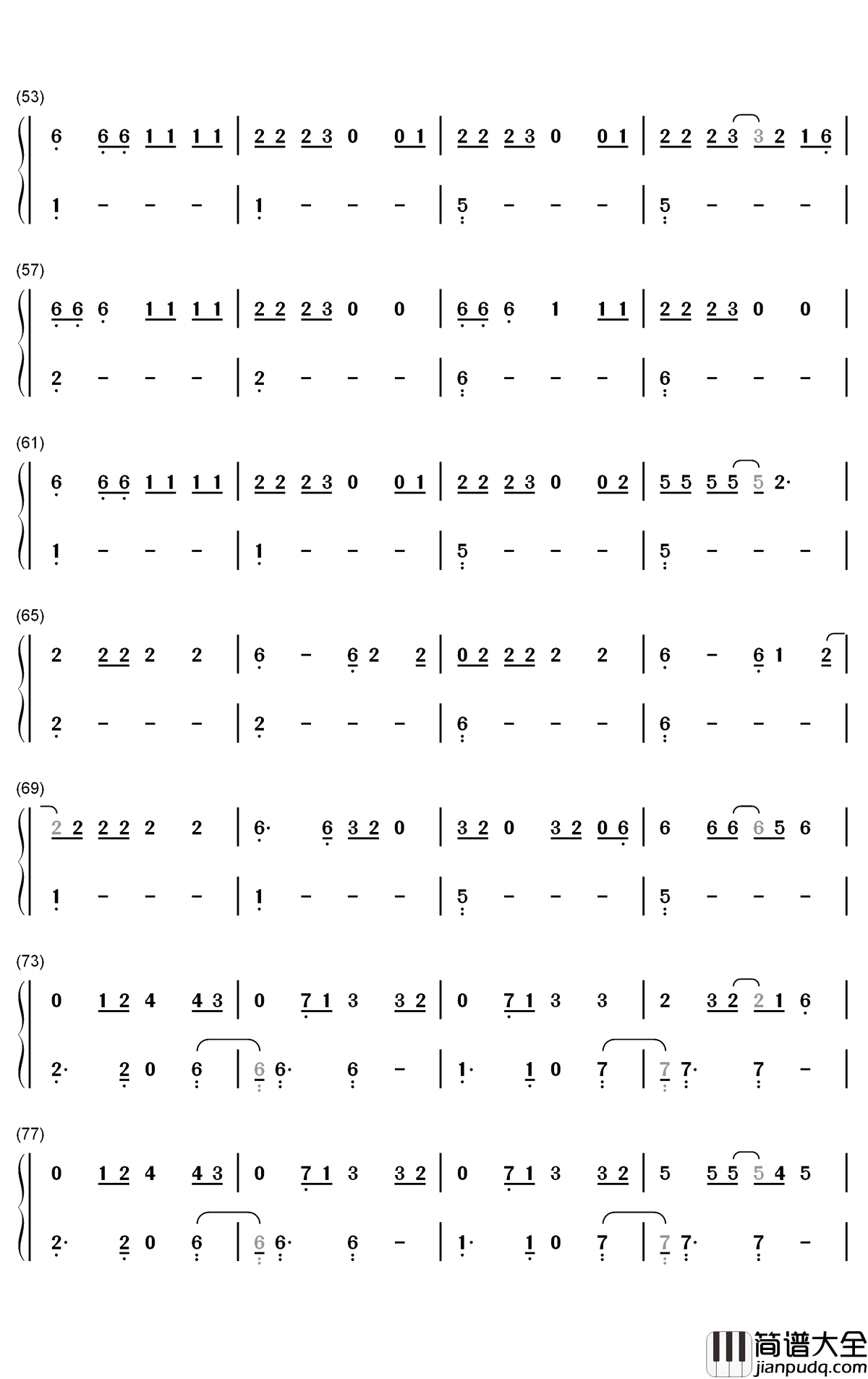 Dance_with_Me钢琴简谱_数字双手_Diplo_Thomas_Rhett_Young_Thug