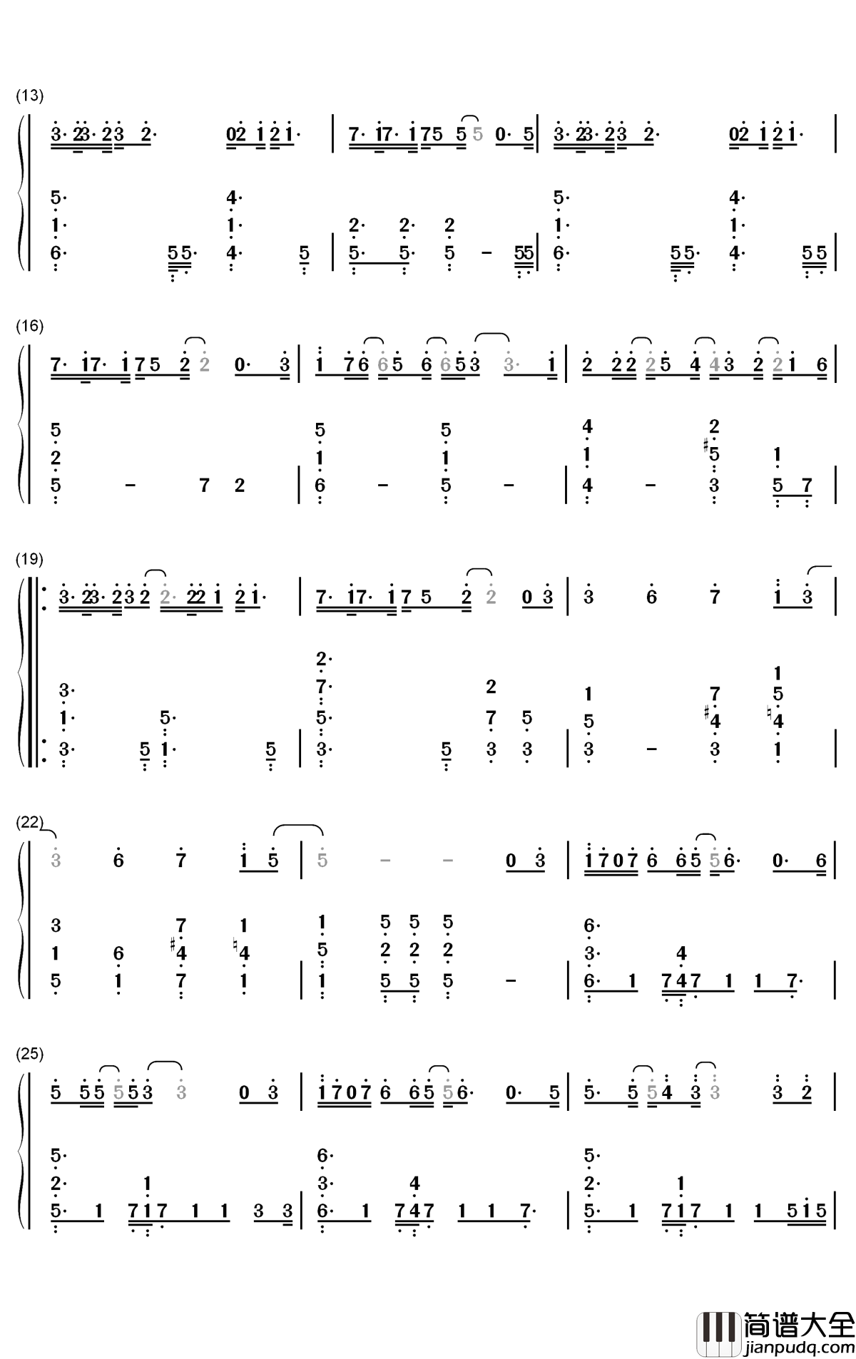 You_Are_Cold钢琴简谱_数字双手_Heize