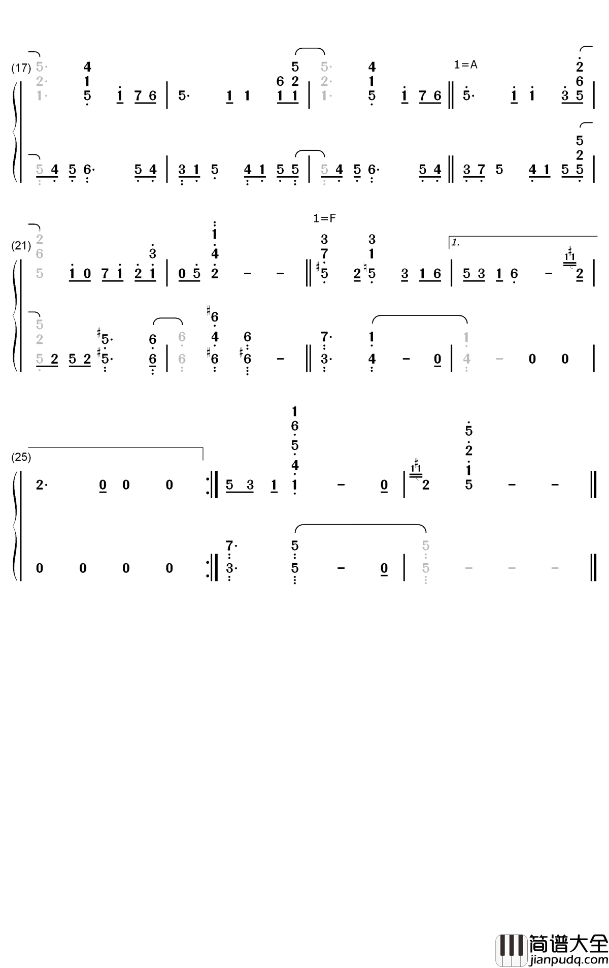 Welcome_Horizons钢琴简谱_数字双手_Nintendo_Sound_Team