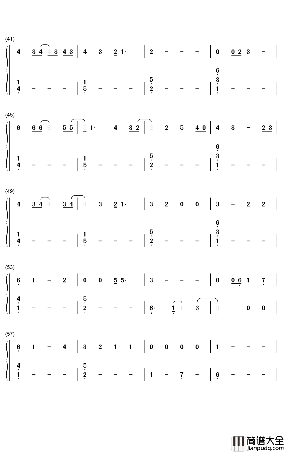 More_Hearts_Than_Mine钢琴简谱_数字双手_Ingrid_Andress