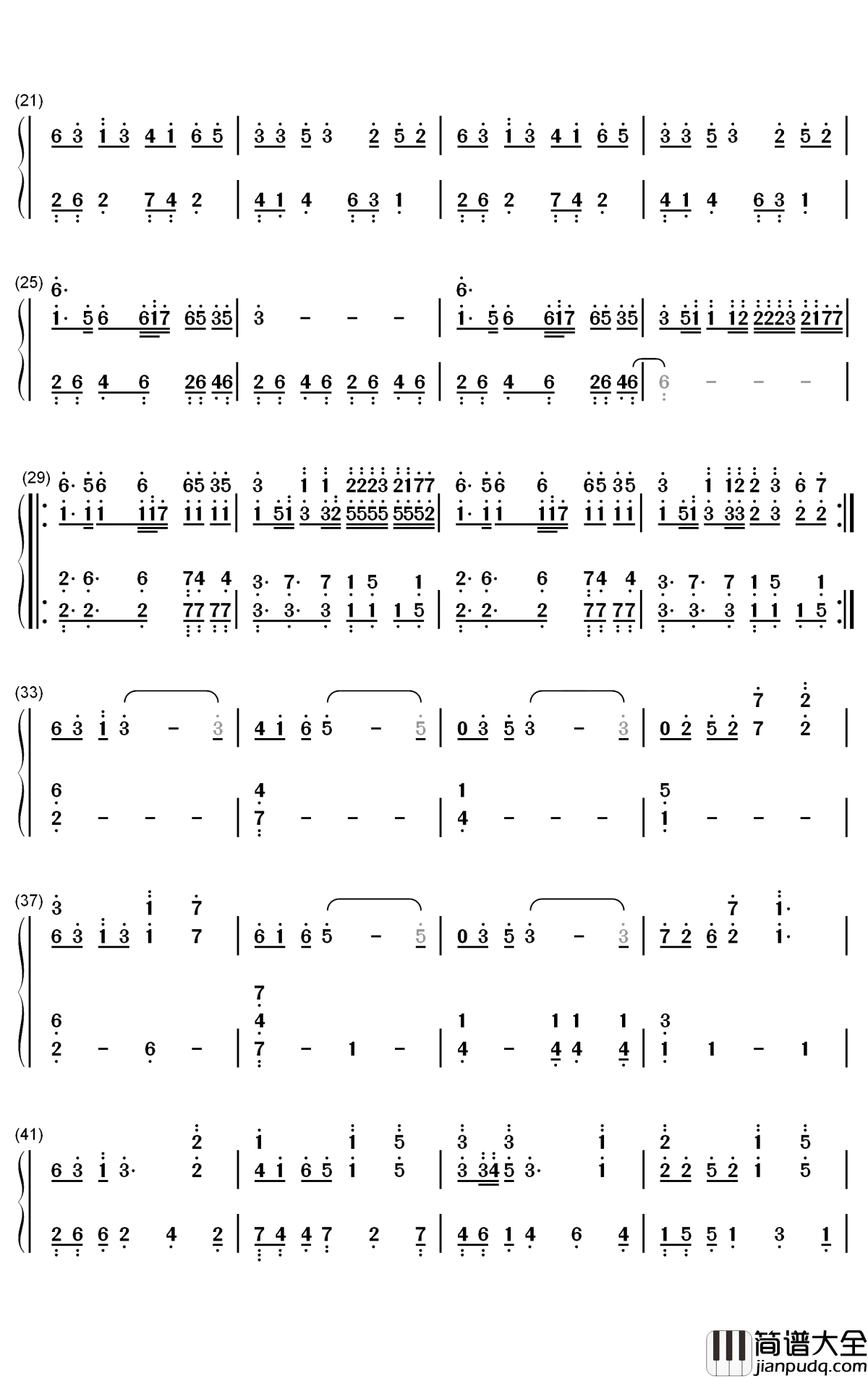 Routine钢琴简谱_数字双手_Alan_Walker