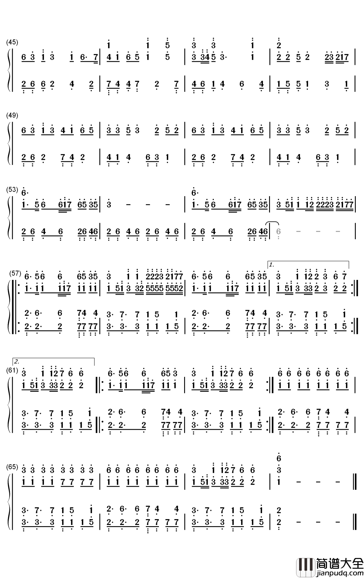 Routine钢琴简谱_数字双手_Alan_Walker