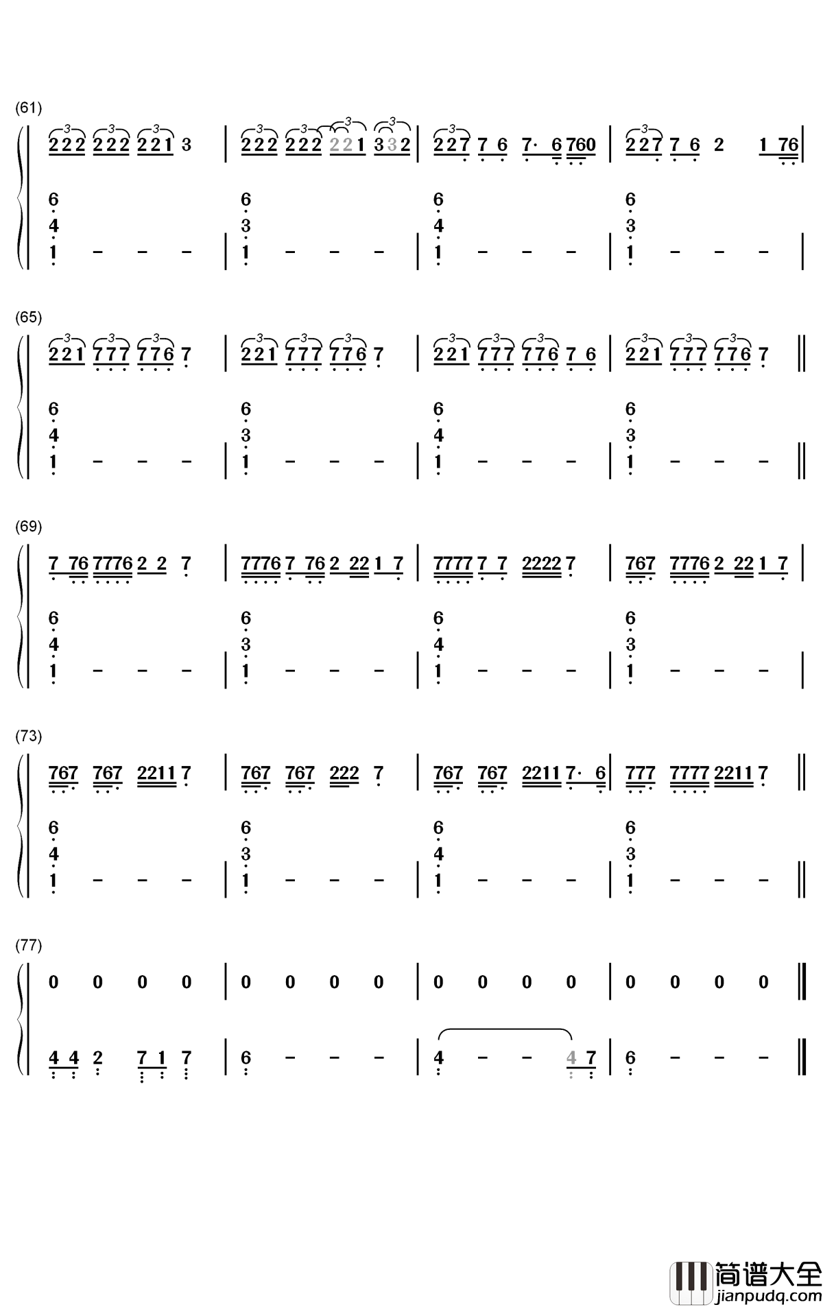 Turks钢琴简谱_数字双手_Nav_Gunna_Travis_Scott