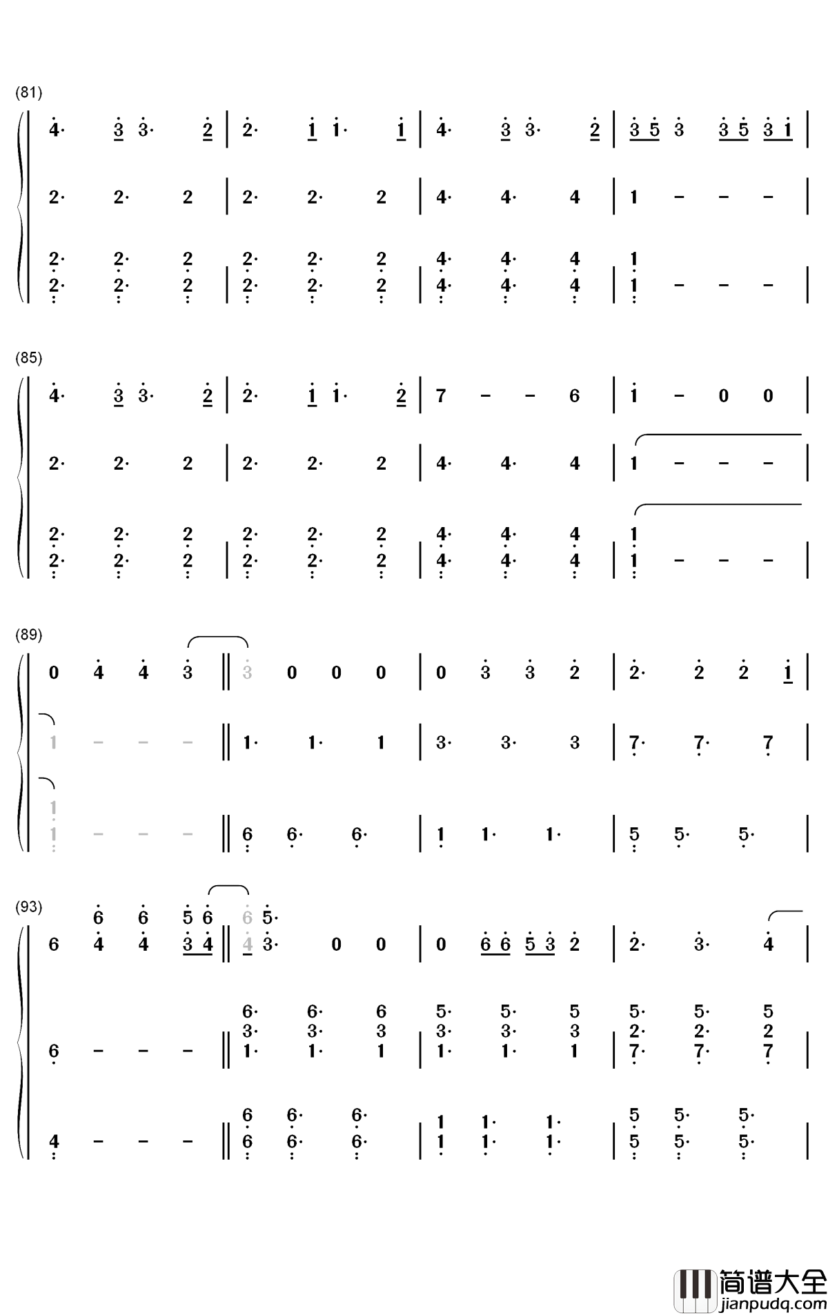 Dont_Break_Me钢琴简谱_数字双手_Montaigne