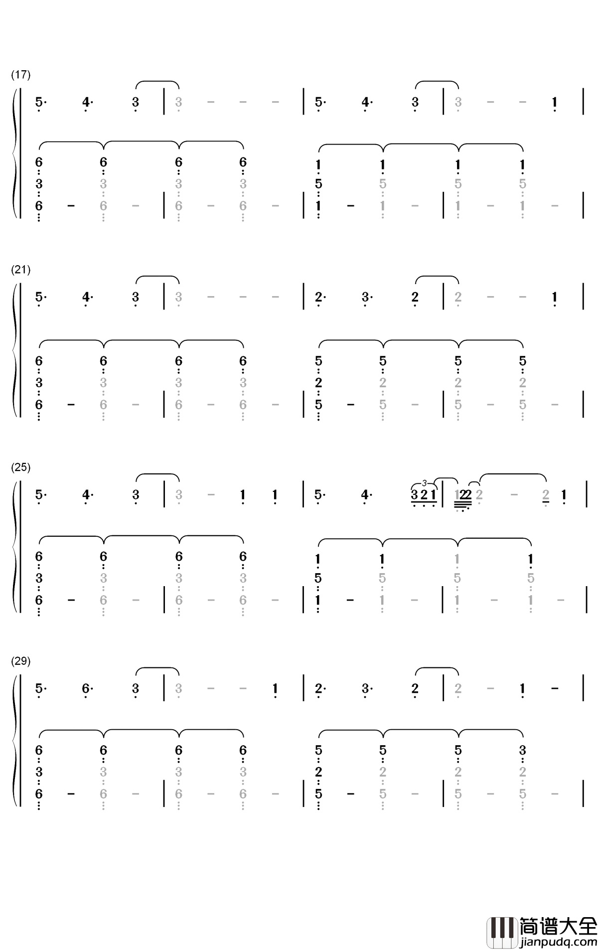 Love_Is_Gone钢琴简谱_数字双手_Slander_Dylan_Matthew