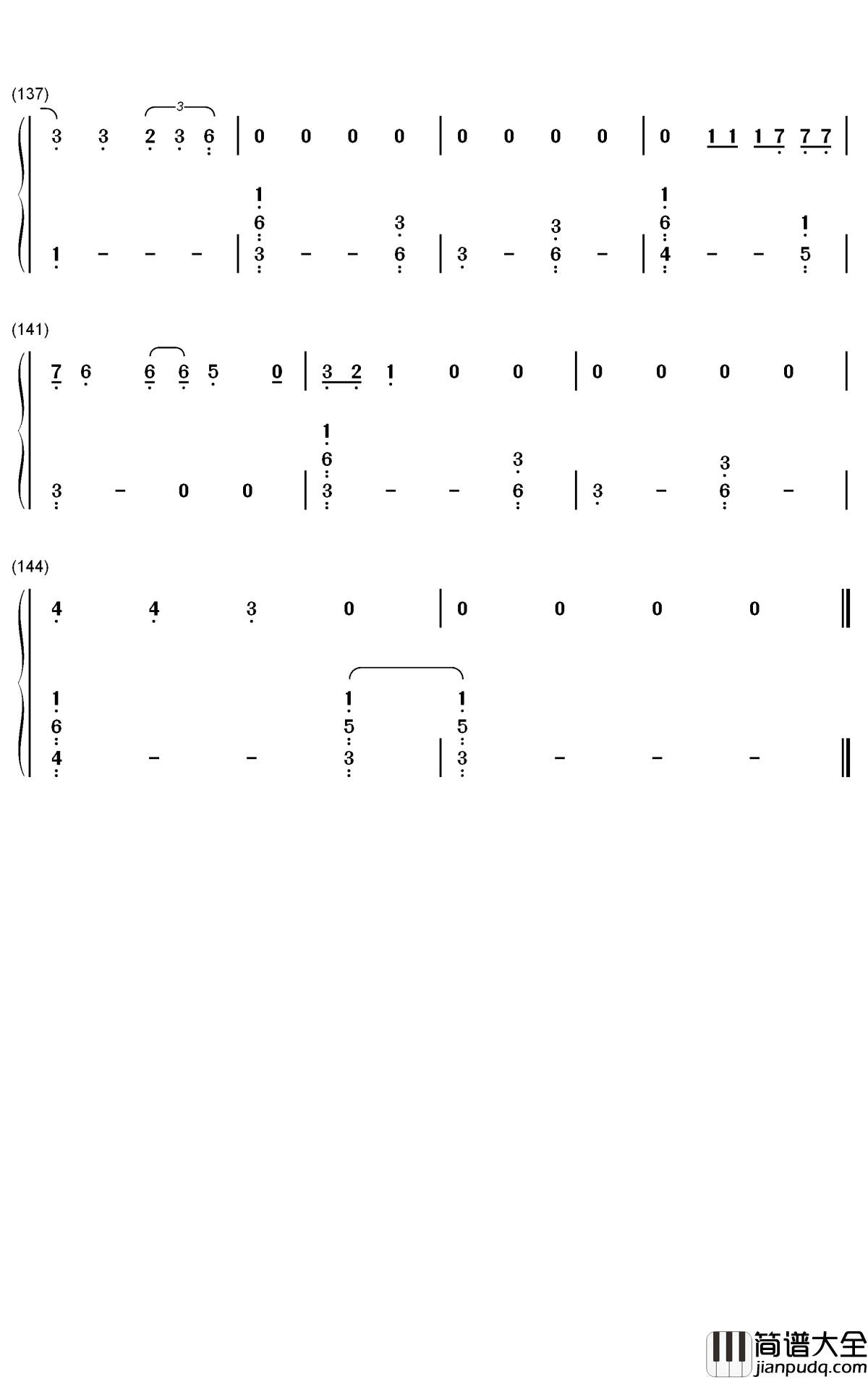 Die_a_Happy_Man钢琴简谱_数字双手_Thomas_Rhett