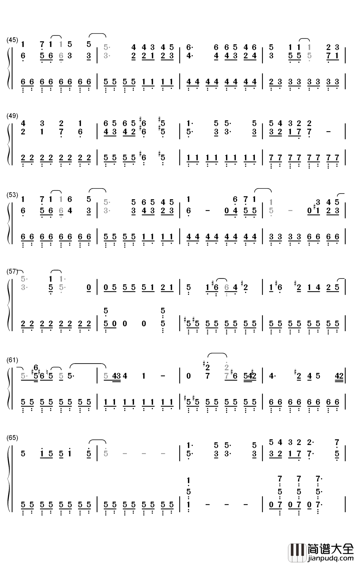 Ready钢琴简谱_数字双手_765PRO_Allstars