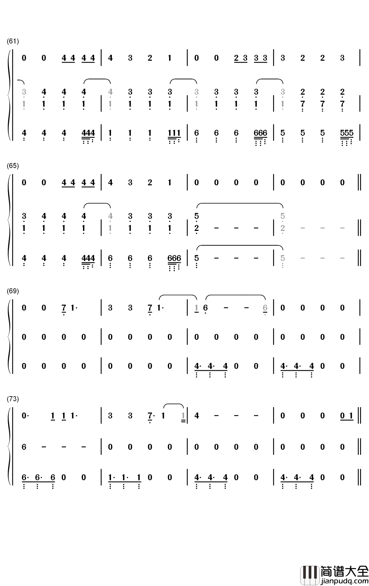 Alcohol_You钢琴简谱_数字双手_Roxen