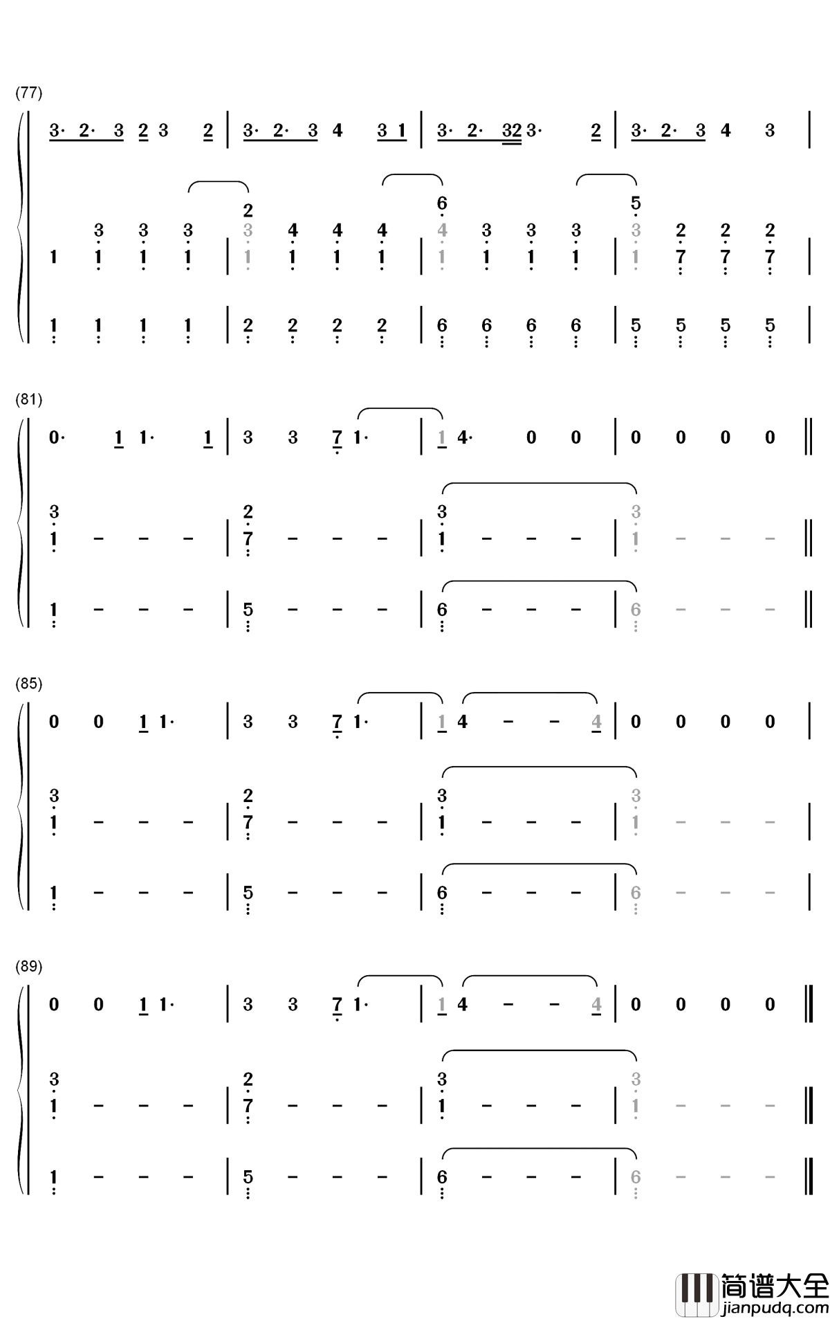 Alcohol_You钢琴简谱_数字双手_Roxen