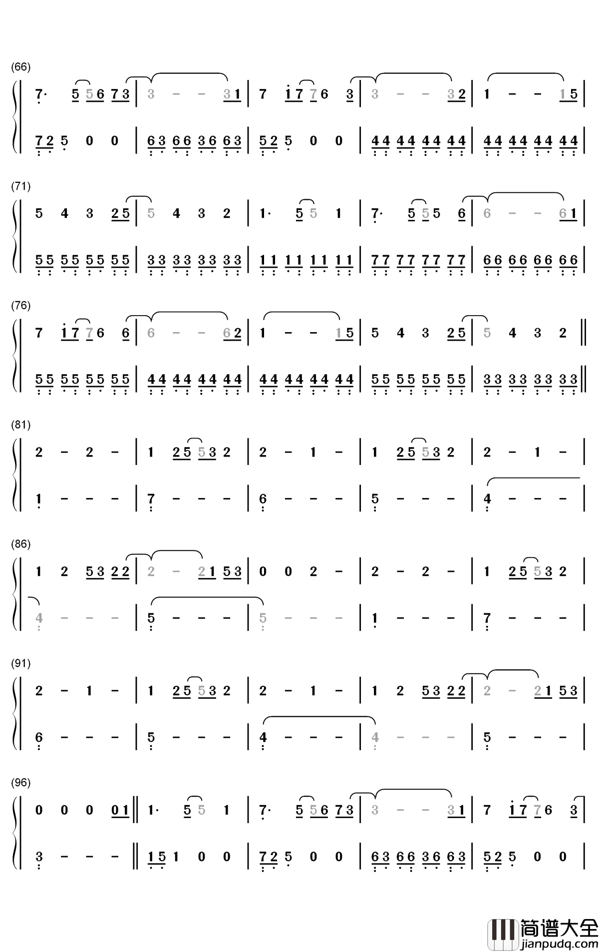 Hardest_to_Love钢琴简谱_数字双手_The_Weeknd