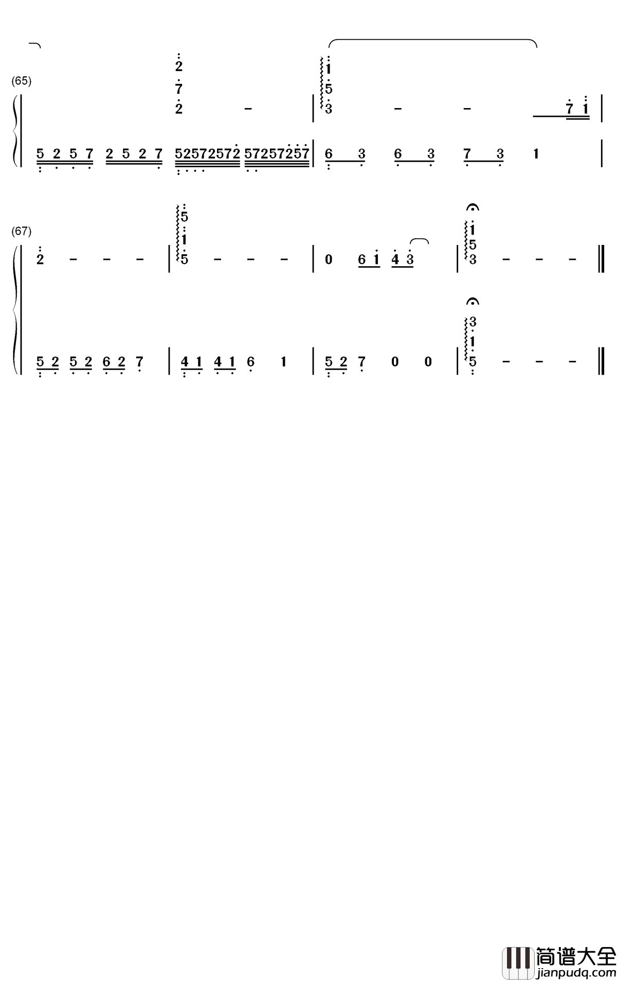 My_Heart_Will_Go_On钢琴简谱_数字双手_Celine_Dion