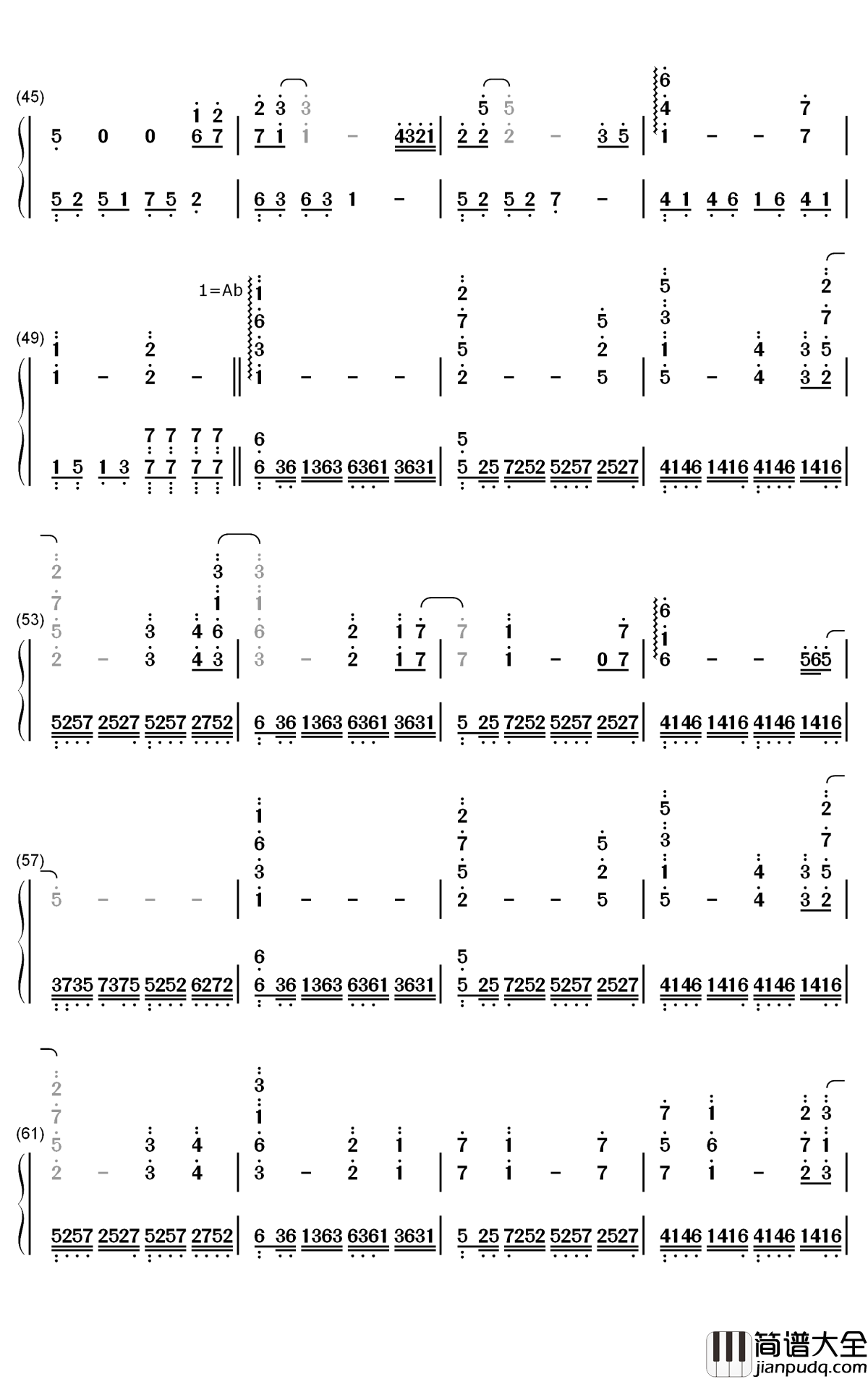 My_Heart_Will_Go_On钢琴简谱_数字双手_Celine_Dion