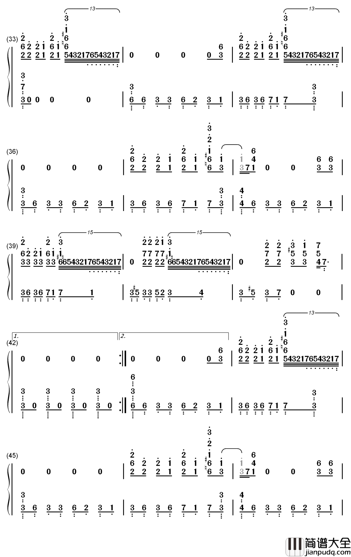 Other_Side钢琴简谱_数字双手_MIYAVI