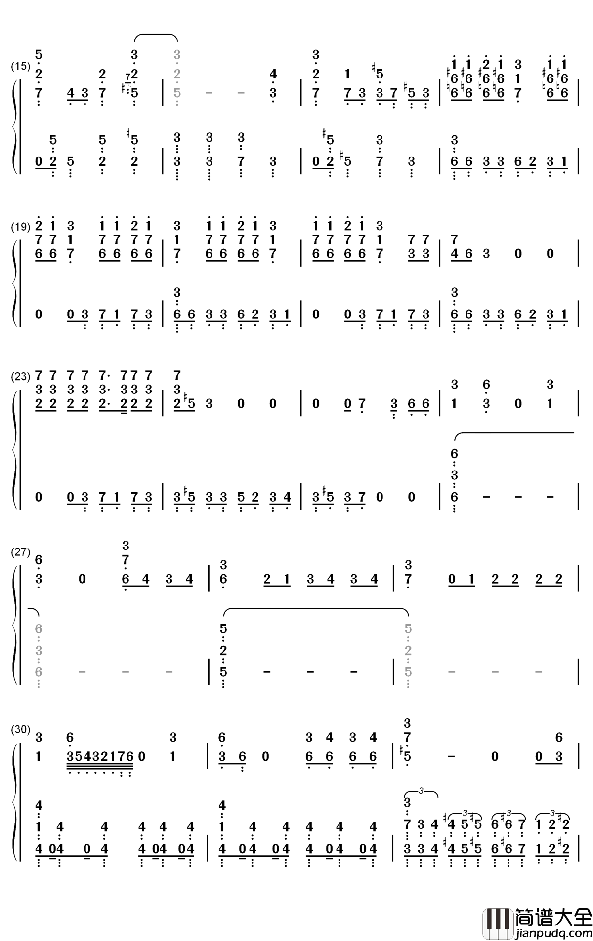 Other_Side钢琴简谱_数字双手_MIYAVI