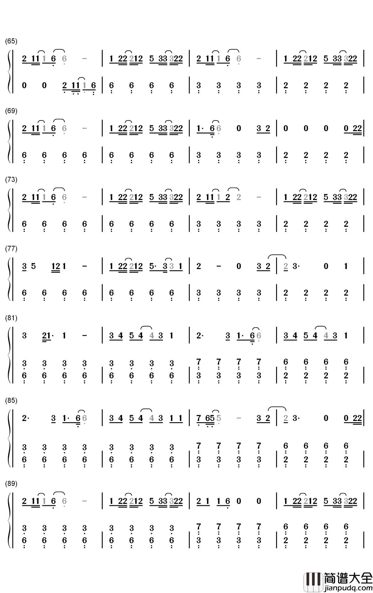 After_Hours钢琴简谱_数字双手_The_Weeknd