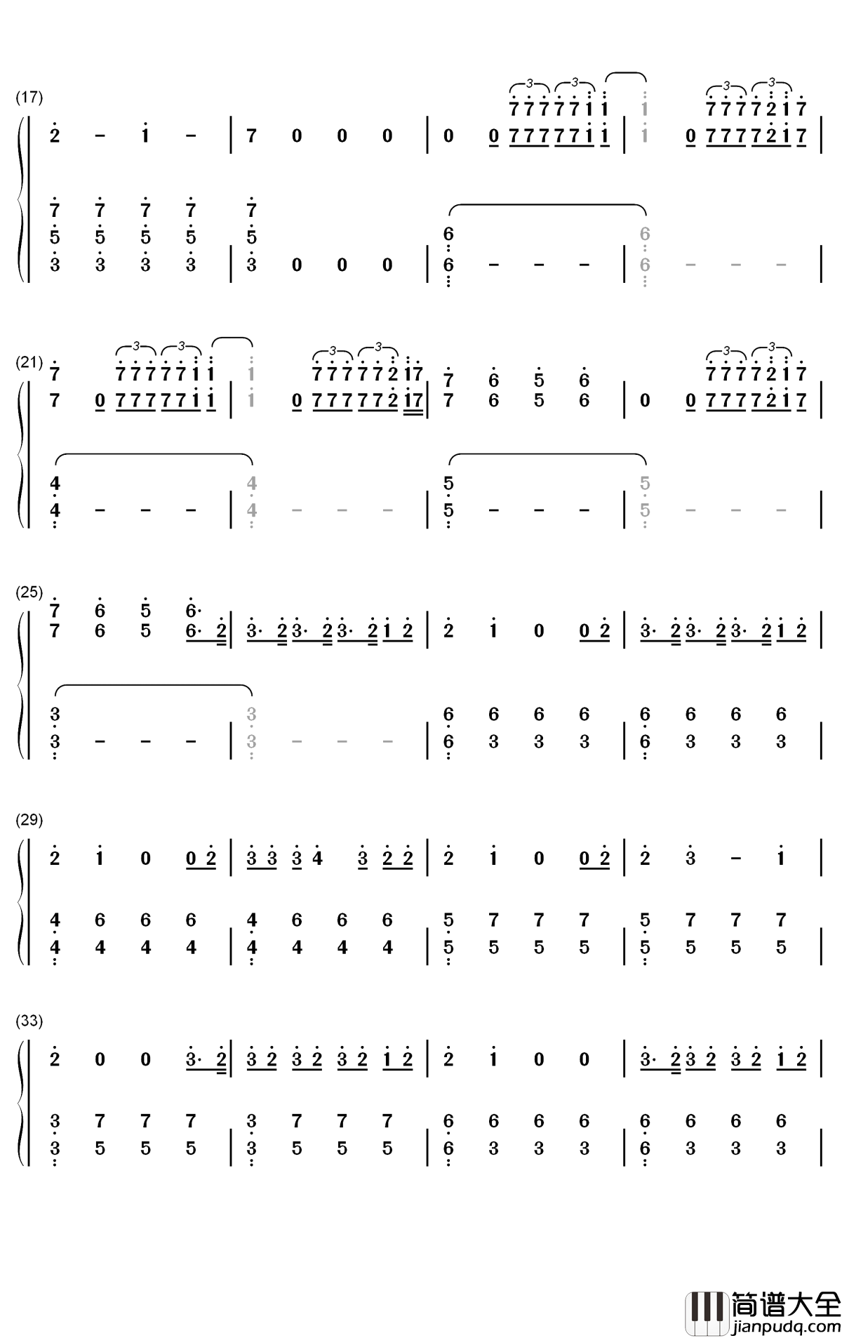 Bad_Child钢琴简谱_数字双手_Tones_and_I