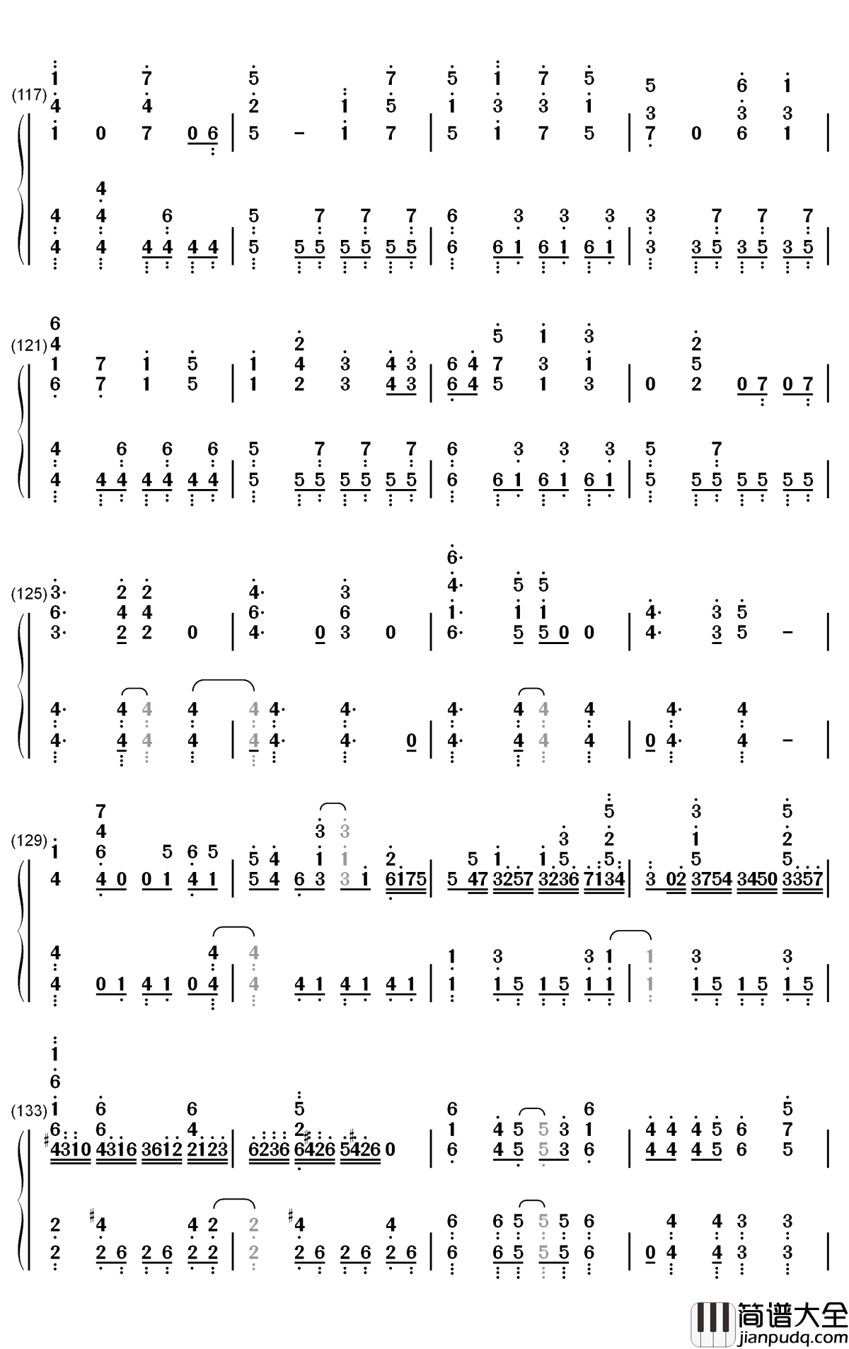 One_Day_Sky钢琴简谱_数字双手_铃木このみ