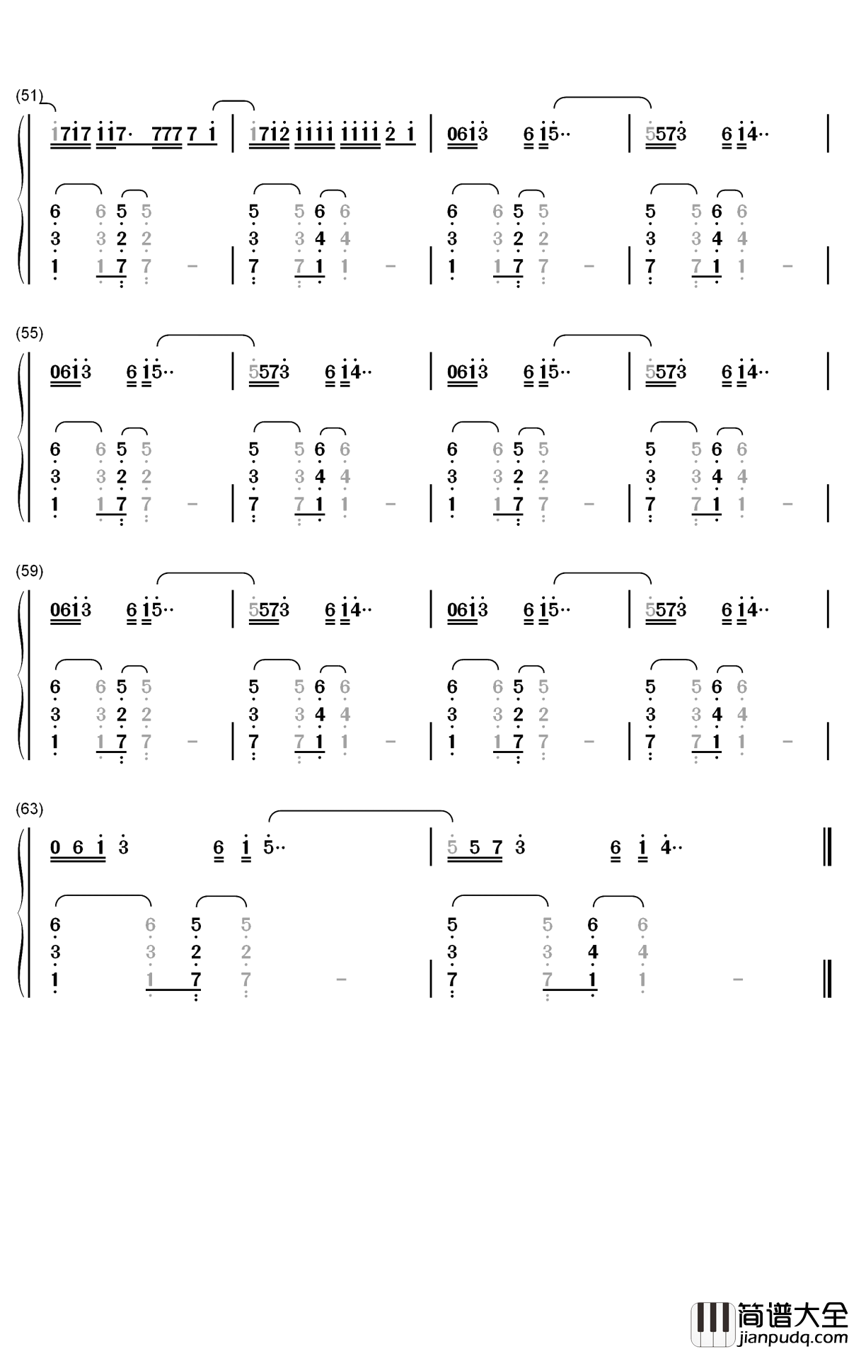 No_Me_Ame钢琴简谱_数字双手_Anuel_AA_Rvssian_Juice_Wrld