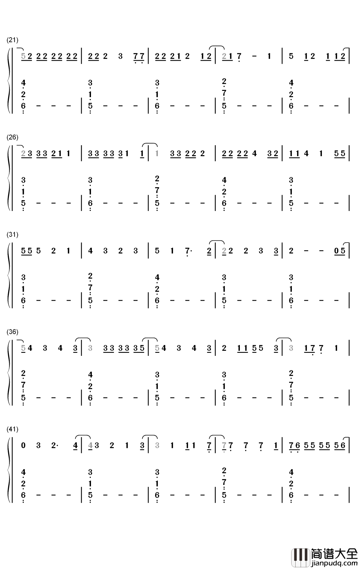 _Lifes_A_Mess钢琴简谱_数字双手_Juice_Wrld_Halsey